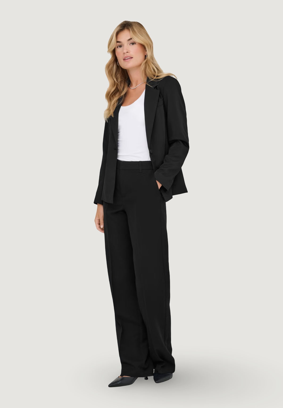 Pantaloni a palazzo Only ONLHATTIE-LANA HW W MEL PANT TLR