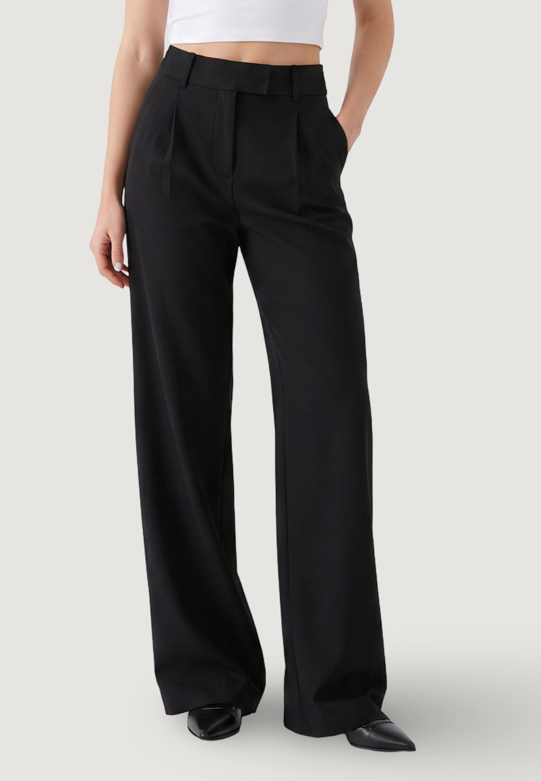 Pantaloni a palazzo Only ONLLINDA-BERRY HW STR PANT CC TLR