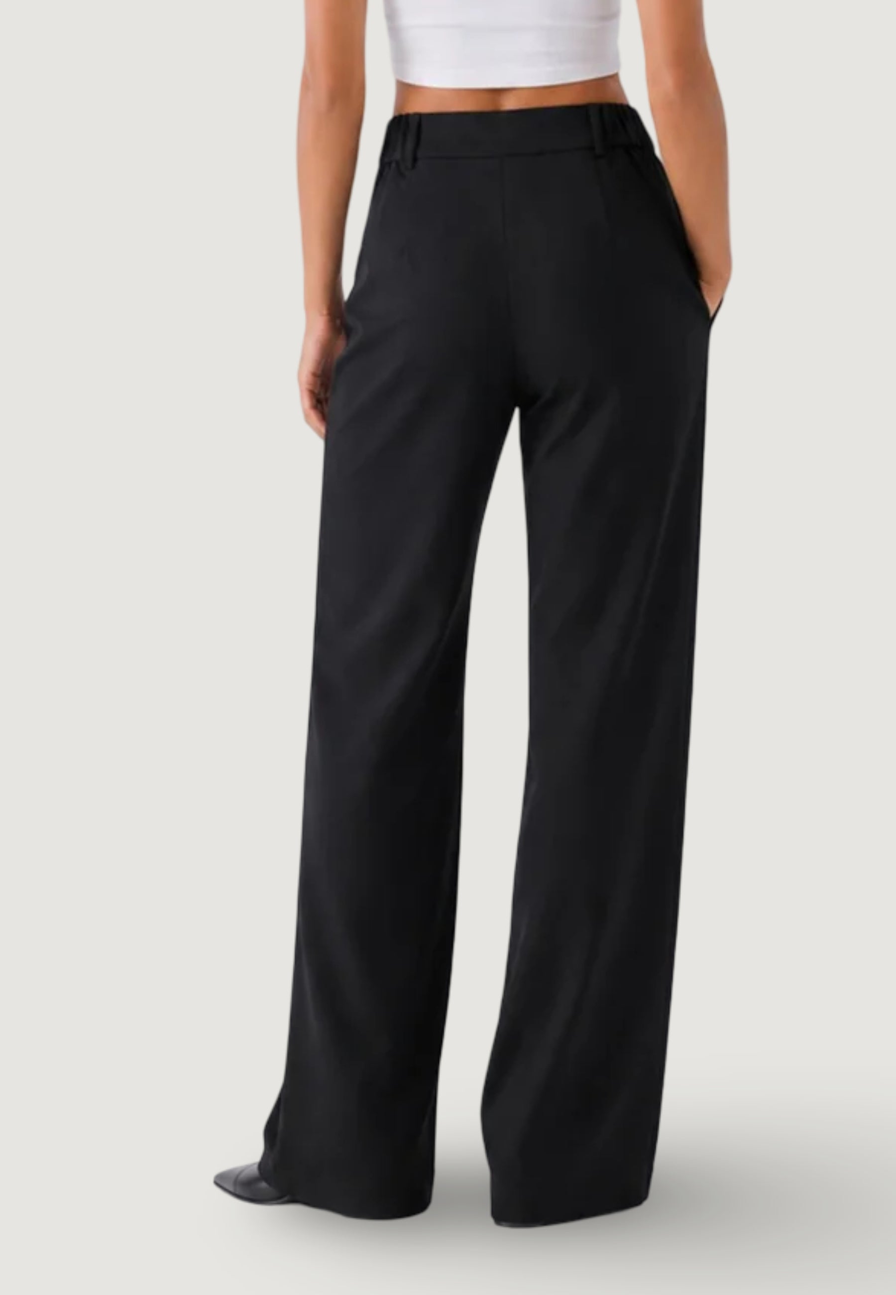 Pantaloni a palazzo Only ONLLINDA-BERRY HW STR PANT CC TLR