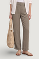 High waist trousers Street One Wide Leg Belt Horn Buckle Solid HW