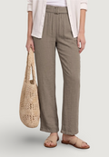 High waist trousers Street One Wide Leg Belt Horn Buckle Solid HW