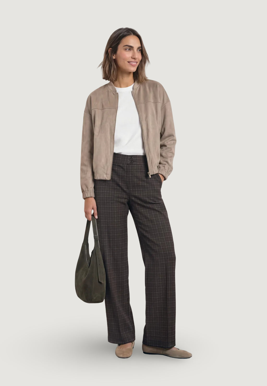 High waist trousers Street One Style Amalia_Straight Leg Heavy