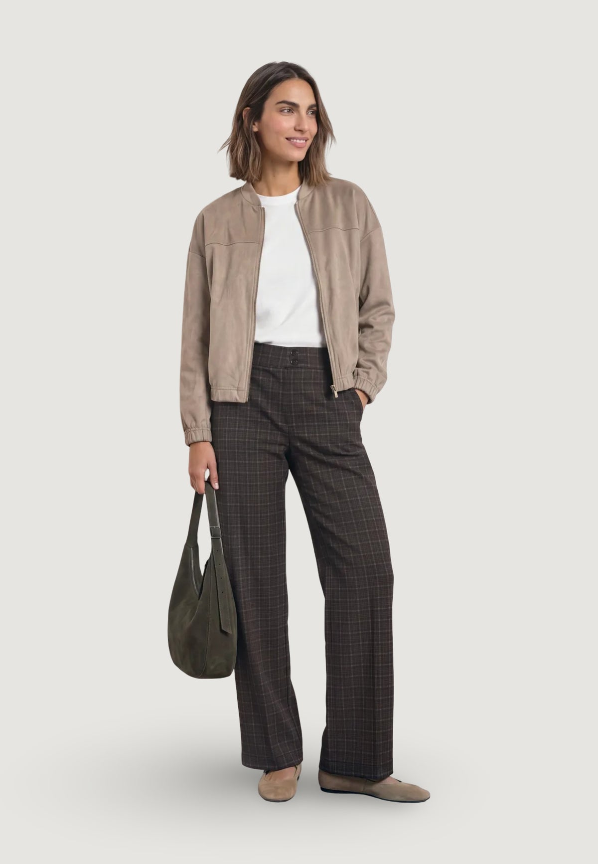 High waist trousers Street One Style Amalia_Straight Leg Heavy