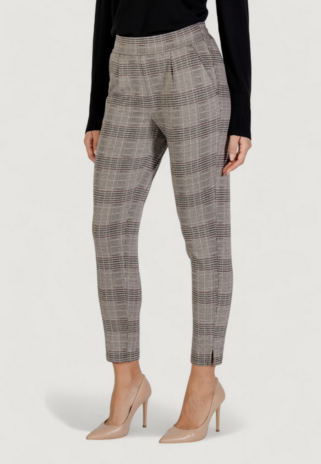 Cigarette trousers ICHI IHMANSE CHECK PA