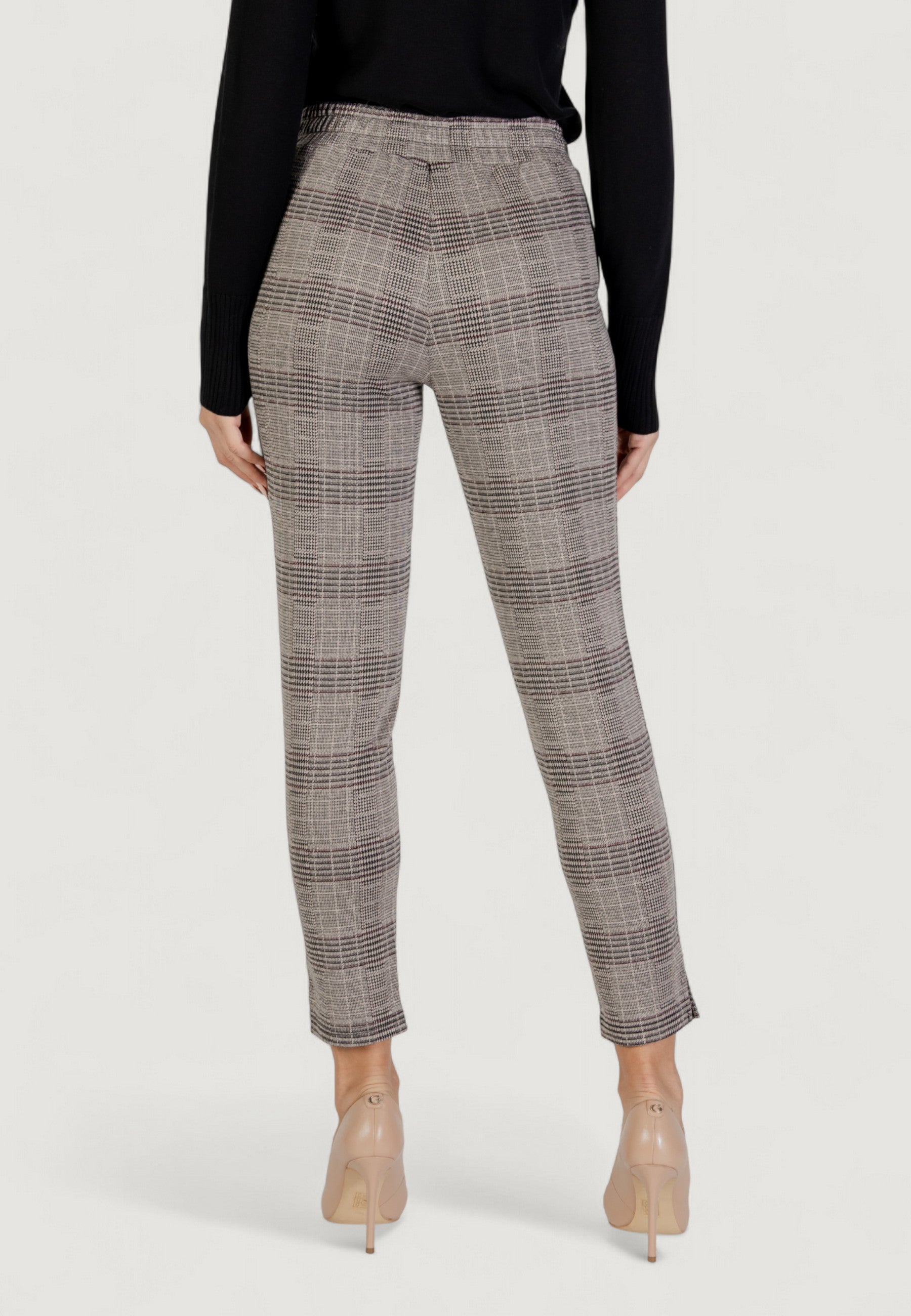 Cigarette trousers ICHI IHMANSE CHECK PA