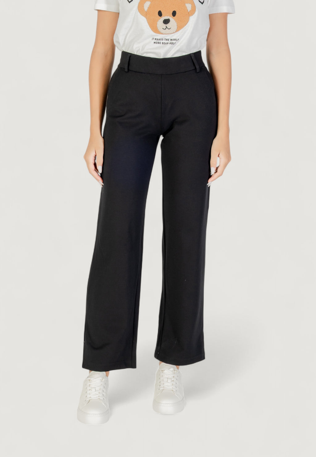 Pantaloni a sigaretta Only ONLPOPTRASH LIFE MW STRAIGHT PNT NOOS