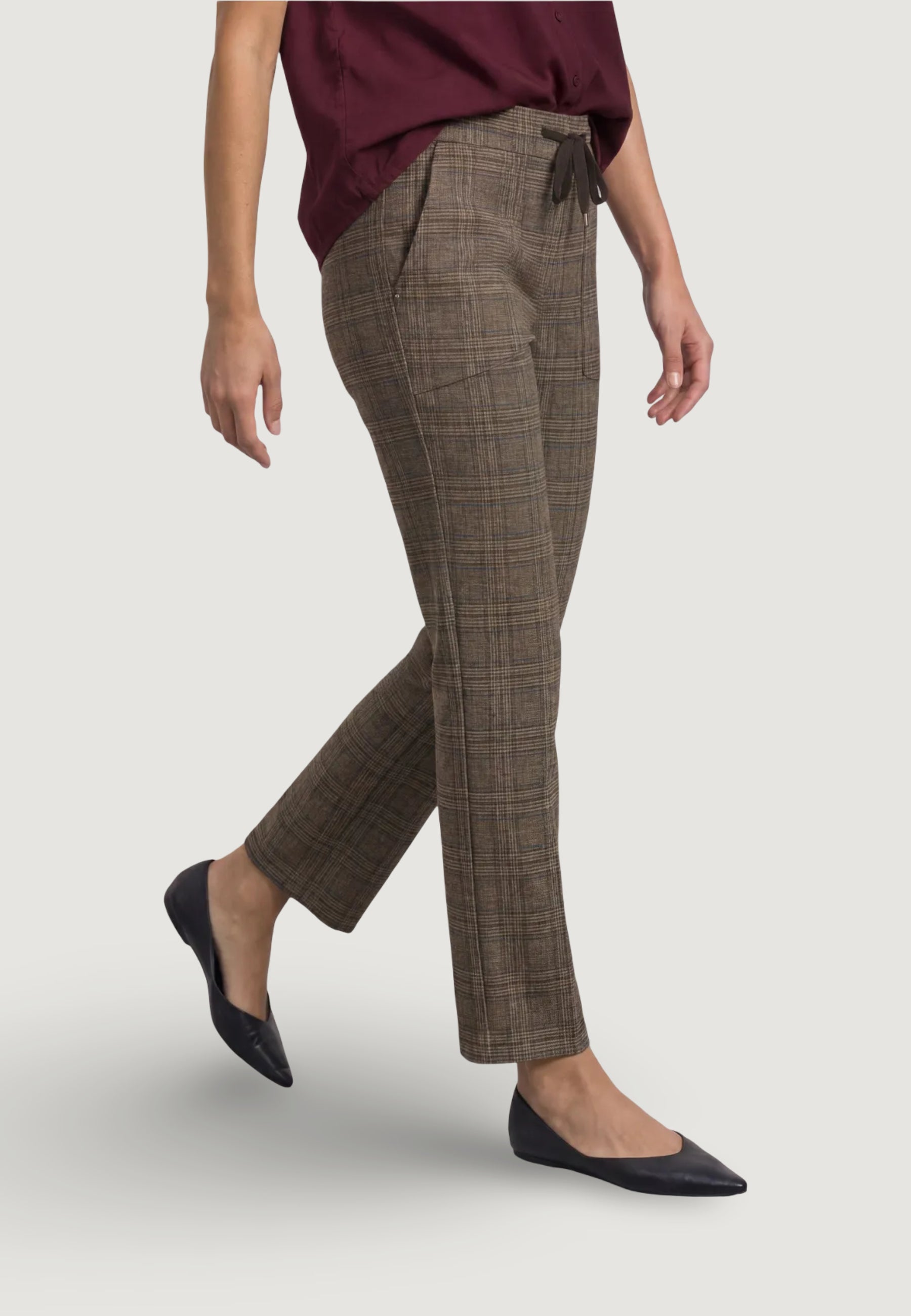 Pantaloni a sigaretta Street One Bonny MW L28 Woven Check