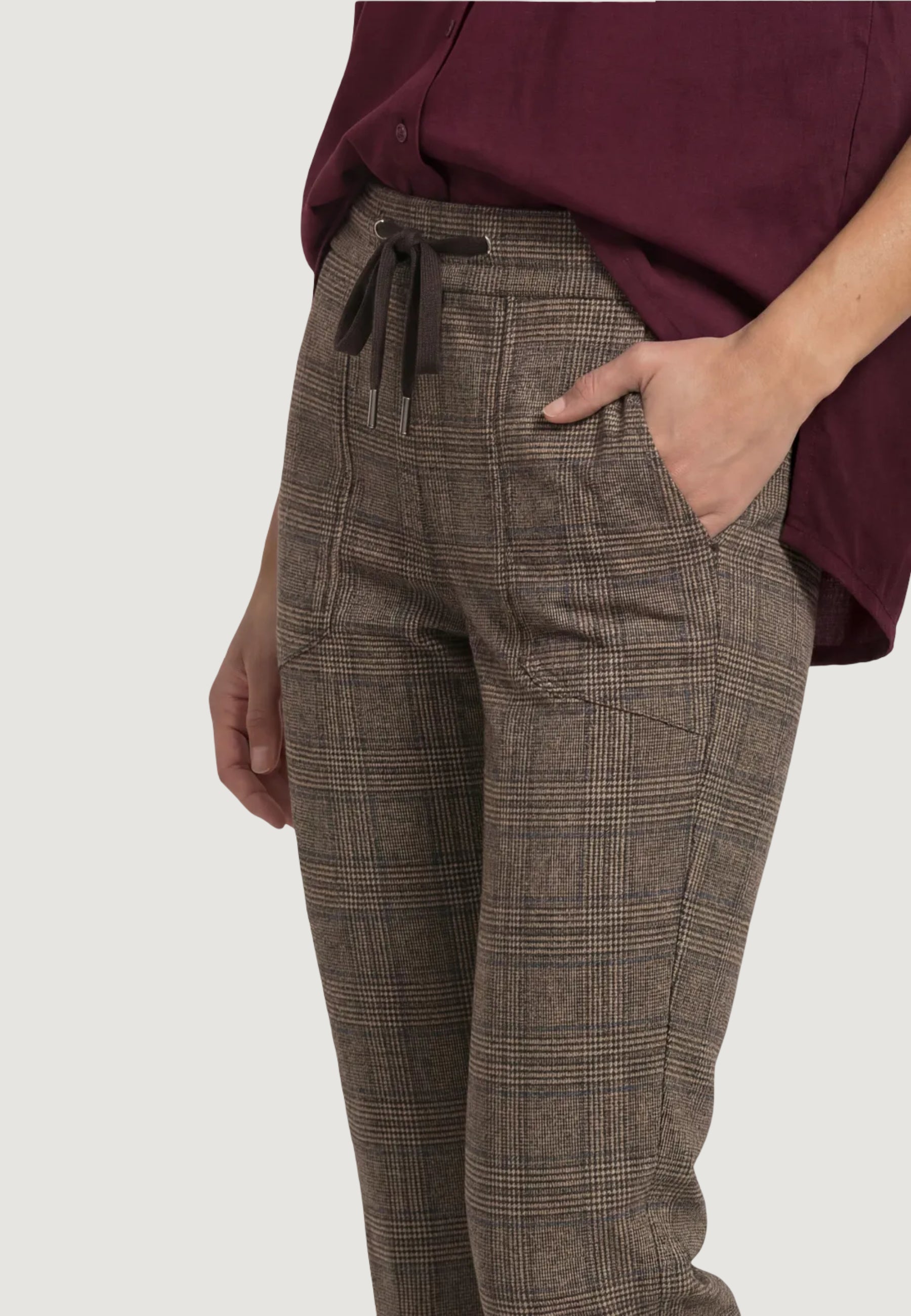 Pantaloni a sigaretta Street One Bonny MW L28 Woven Check