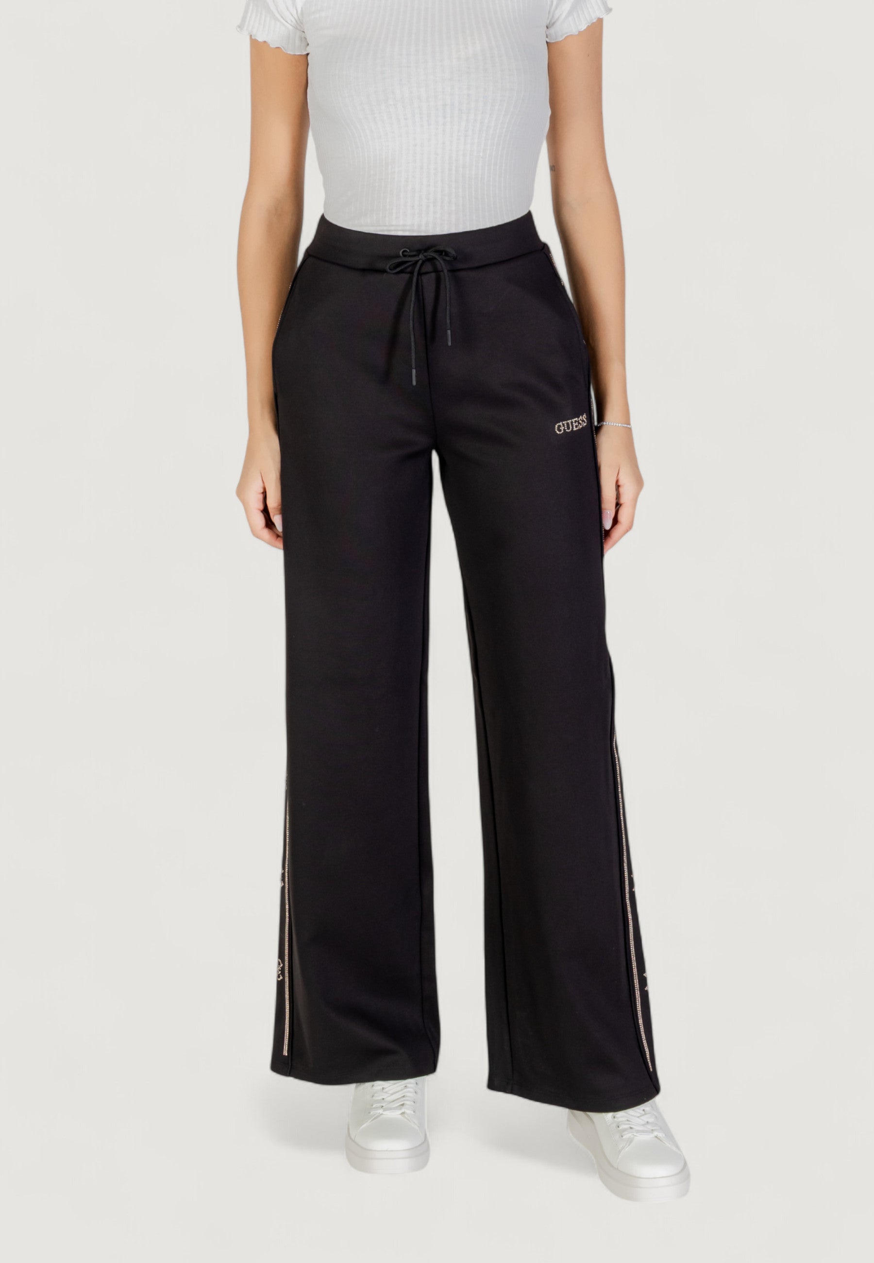 Pantaloni bootcut Guess Active OCTAVIA WIDE LEG PANTS