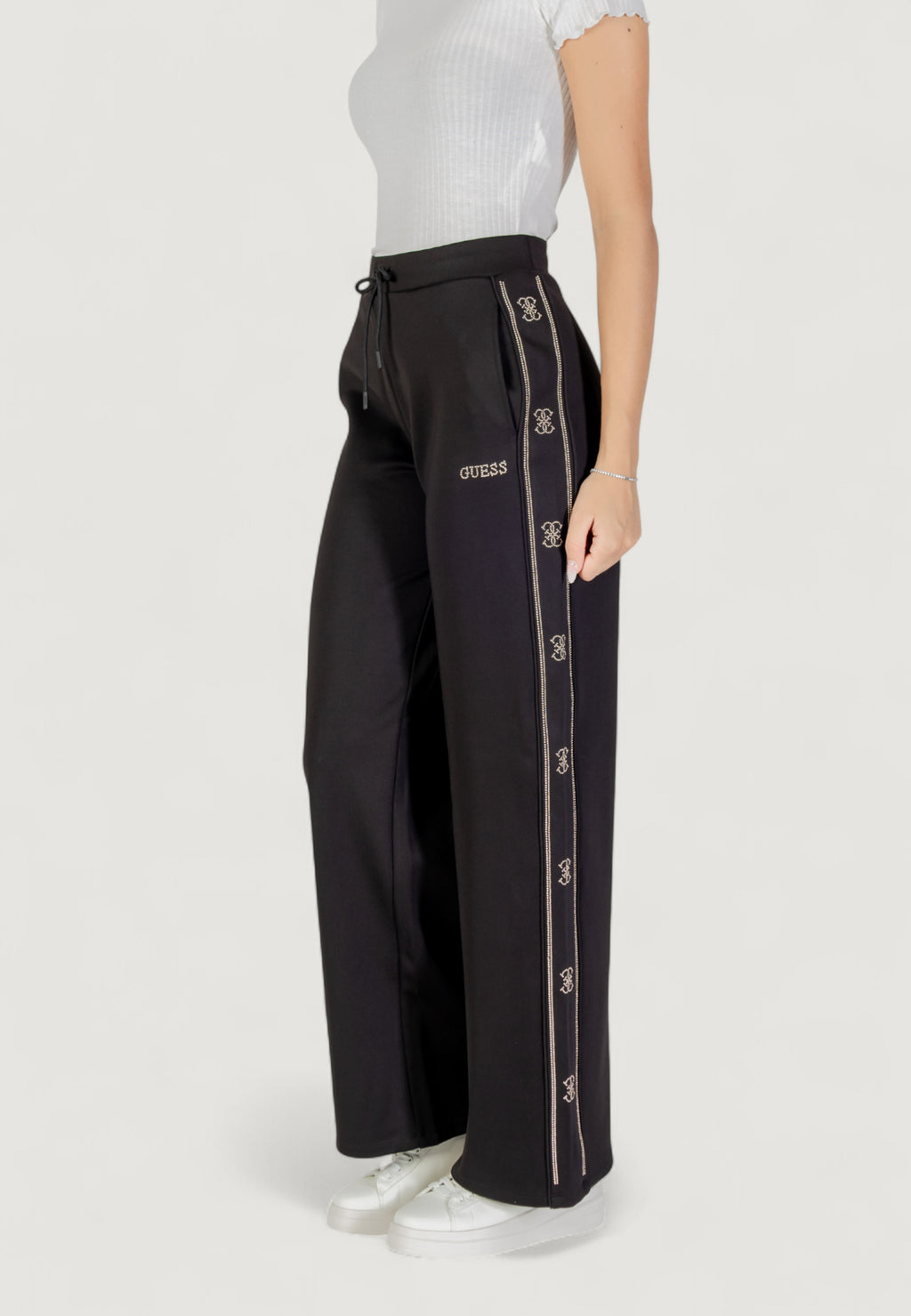 Pantaloni bootcut Guess Active OCTAVIA WIDE LEG PANTS