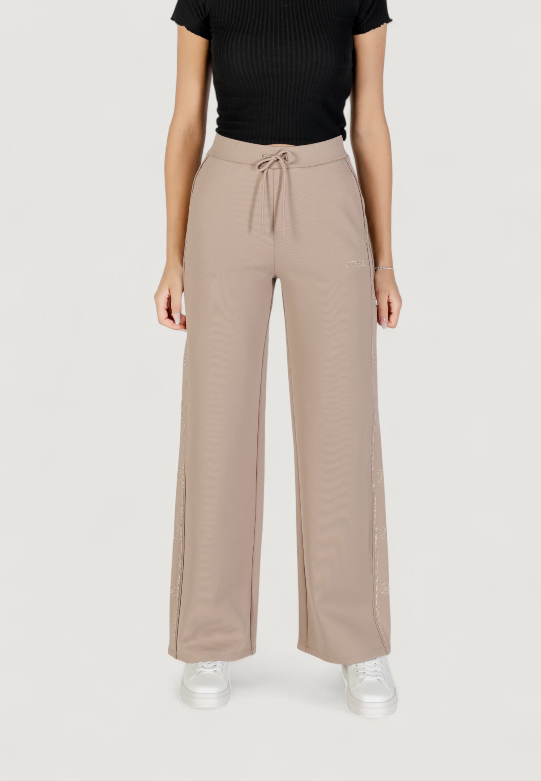 Pantaloni bootcut Guess Active OCTAVIA WIDE LEG PANTS