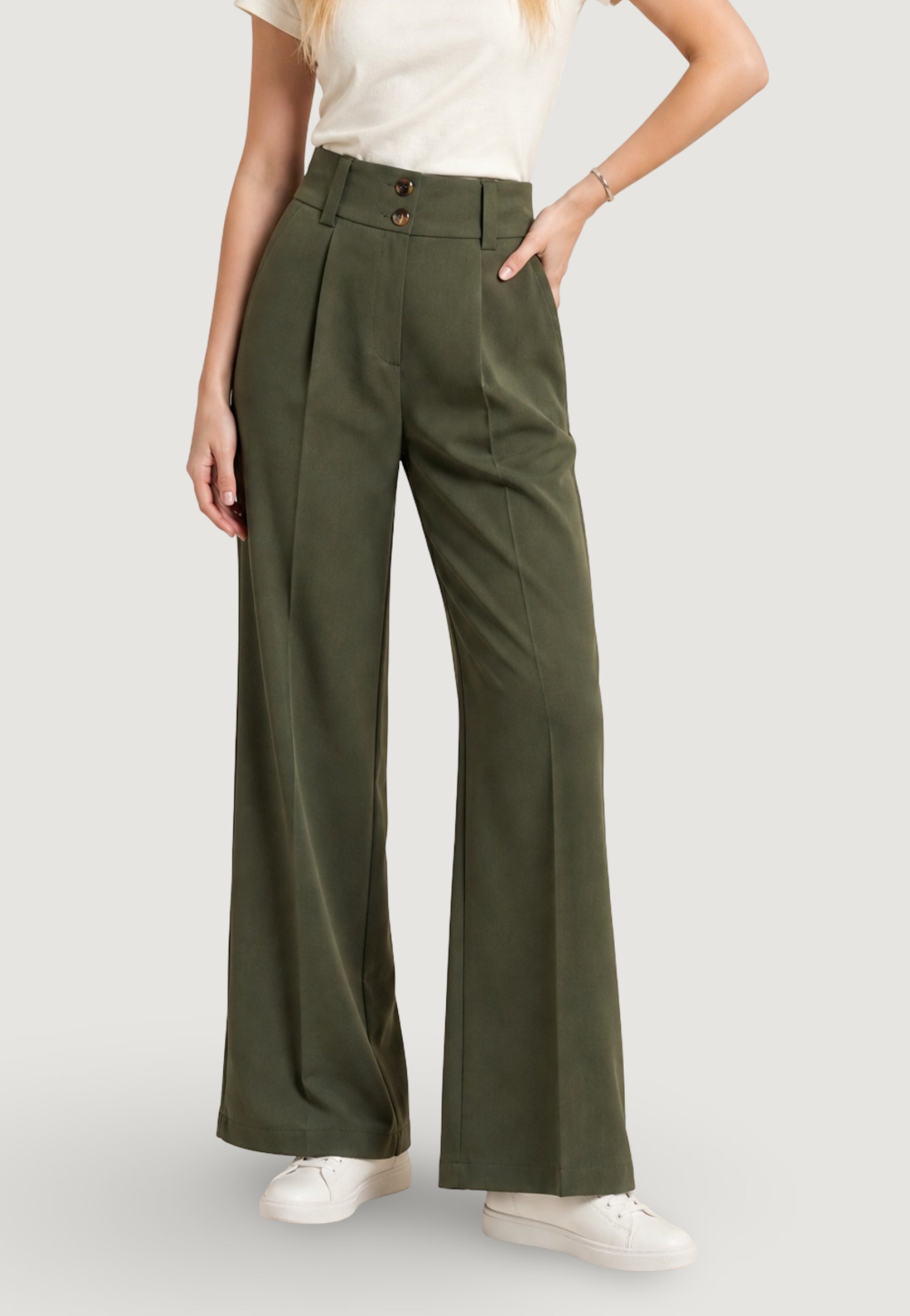 Pantaloni bootcut I am Pantaloni Bottoni