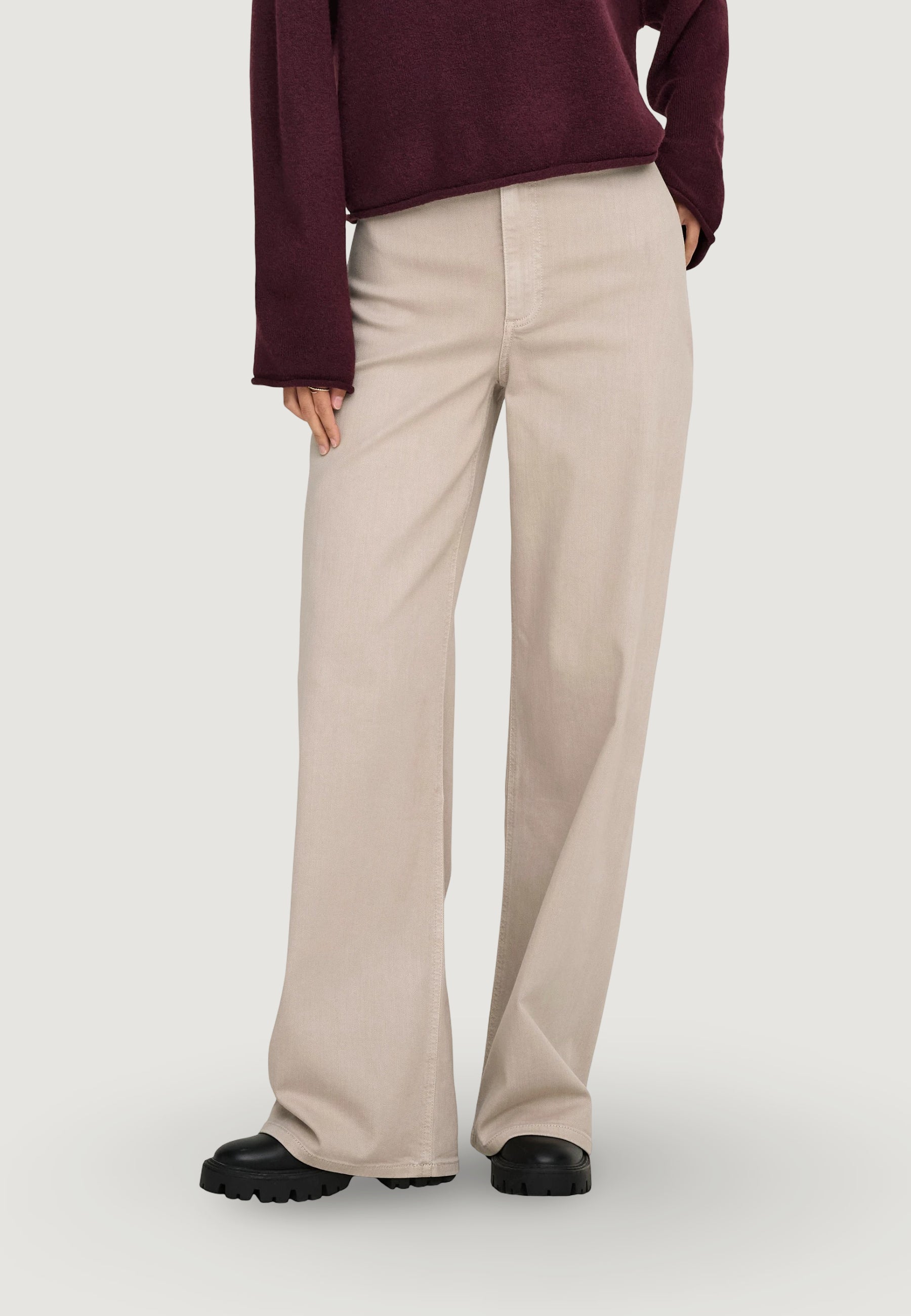 Bootcut trousers Jacqueline de Yong Jdyiris Stretch Hw Wide Pant Pnt