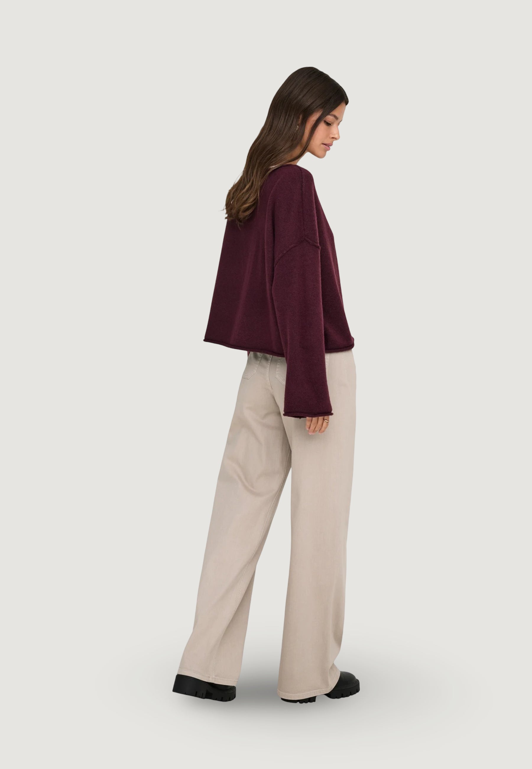Bootcut trousers Jacqueline de Yong Jdyiris Stretch Hw Wide Pant Pnt