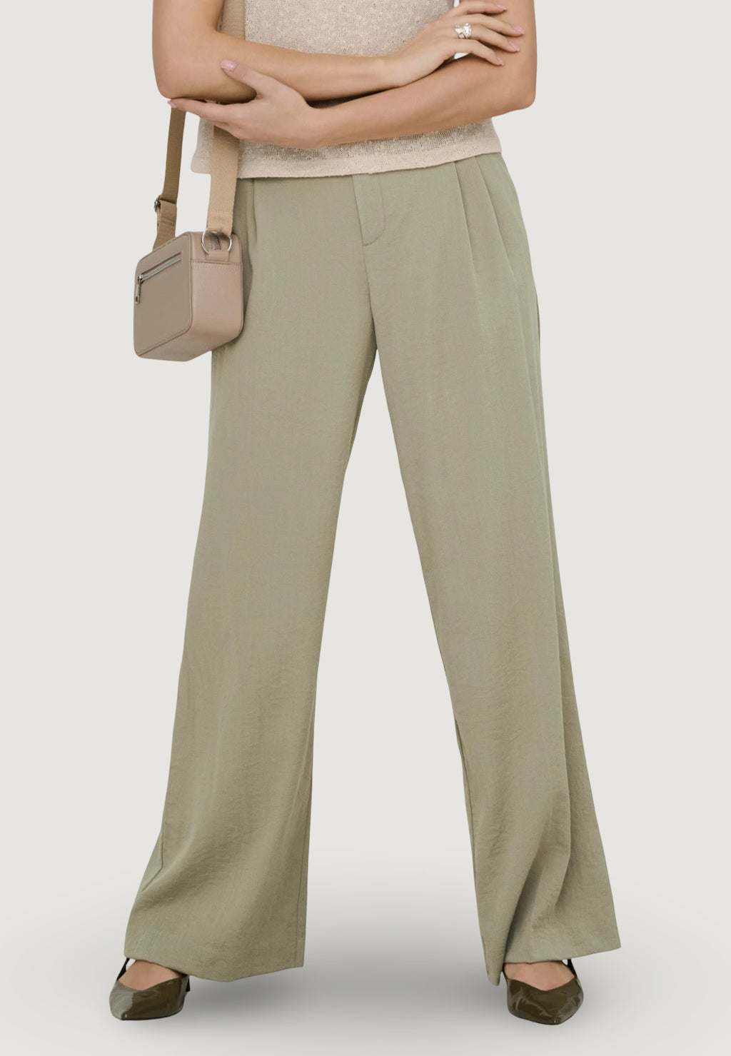 Pantaloni bootcut Jacqueline de Yong Jdyriver Hw Wide Pant Tlr