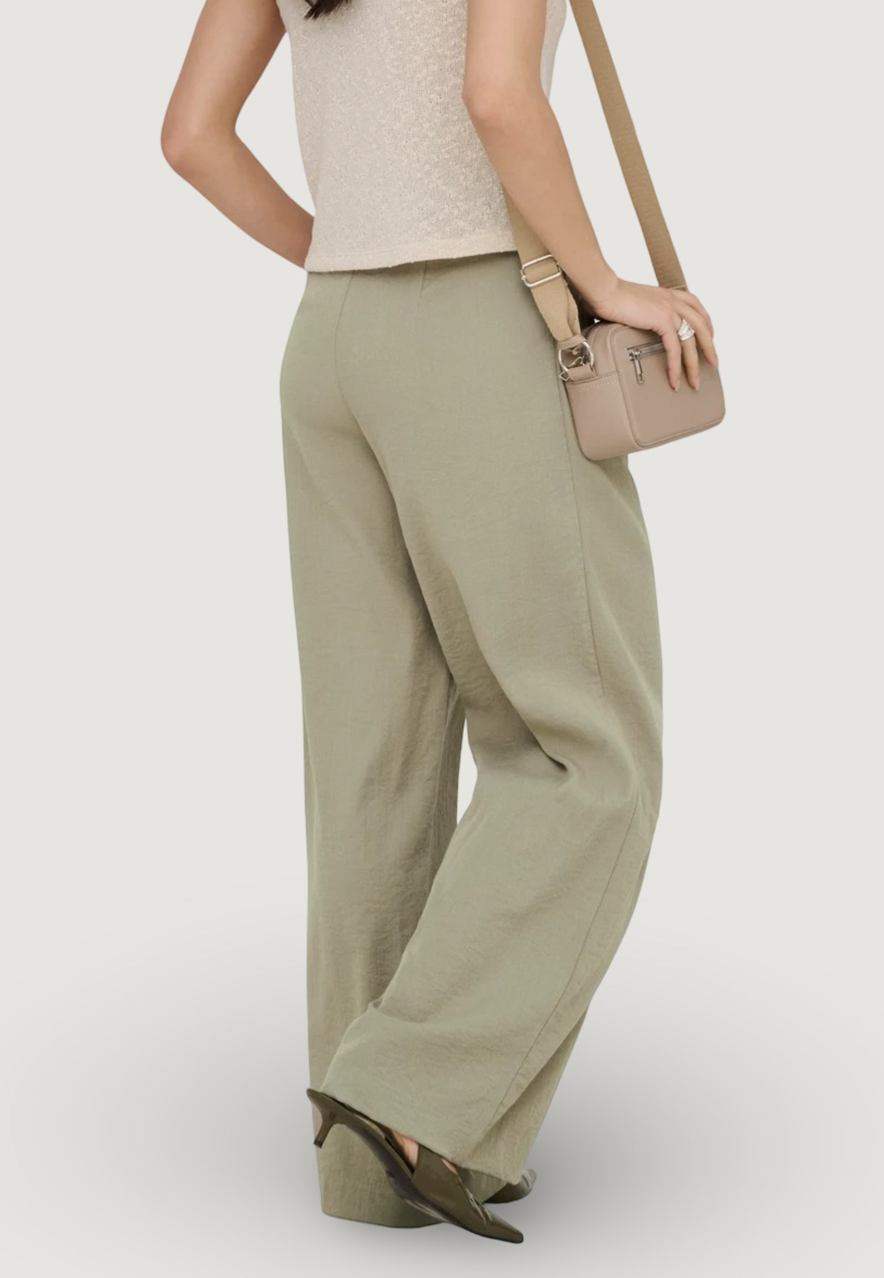 Pantaloni bootcut Jacqueline de Yong Jdyriver Hw Wide Pant Tlr