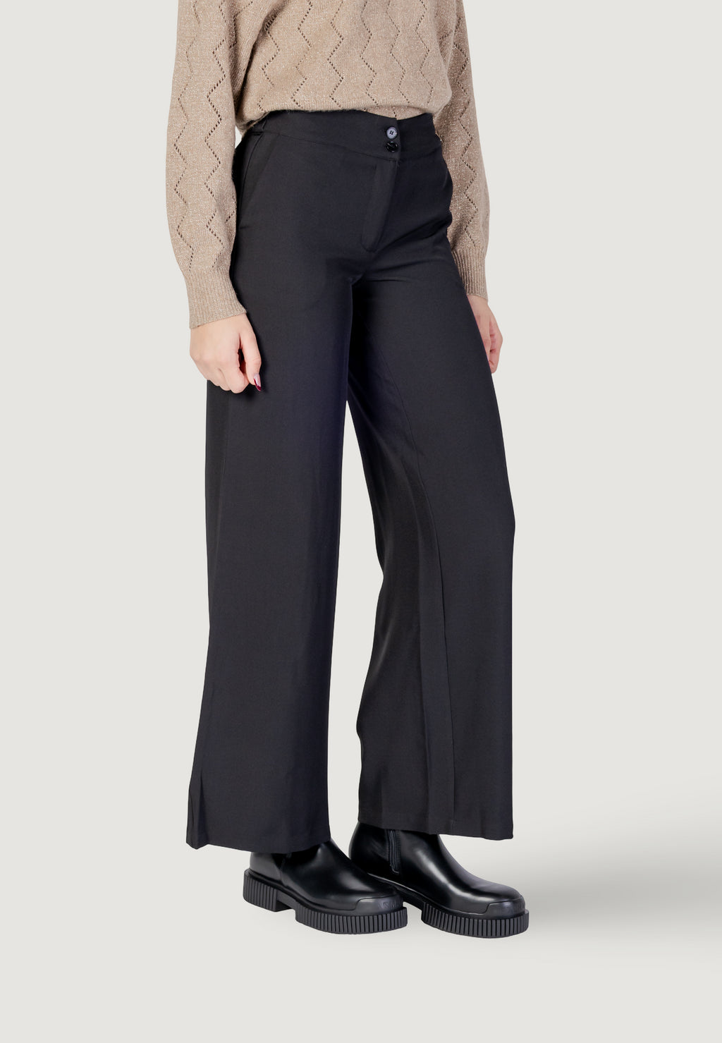 Bootcut trousers Jacqueline de Yong Jdydora Hw Wide Pant Tlr