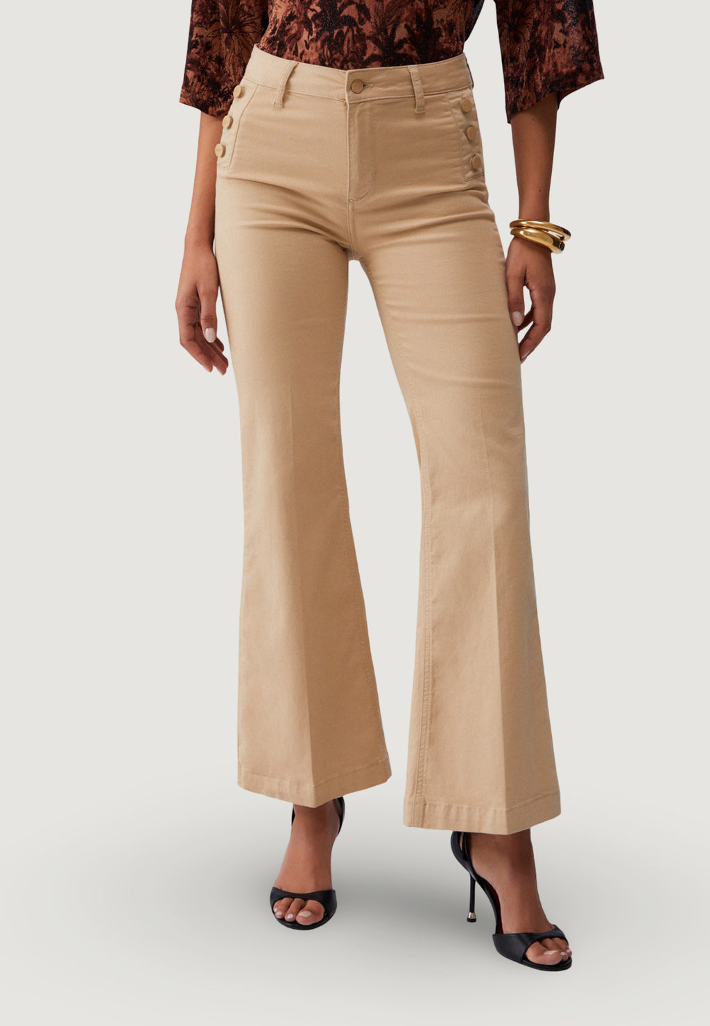 Pantaloni bootcut Liu-Jo B.UP FLARE JEWEL H.W.