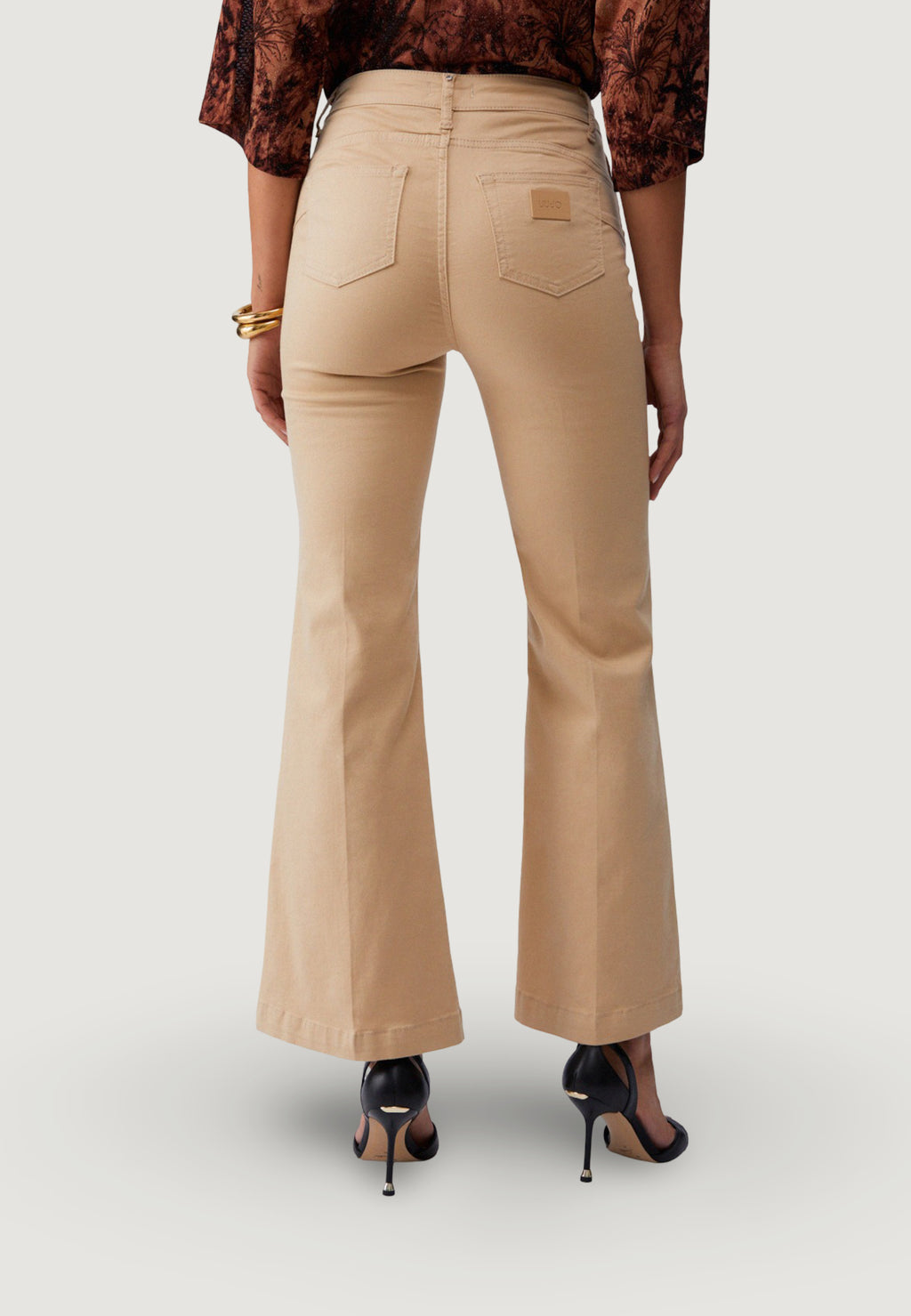 Pantaloni bootcut Liu-Jo B.UP FLARE JEWEL H.W.