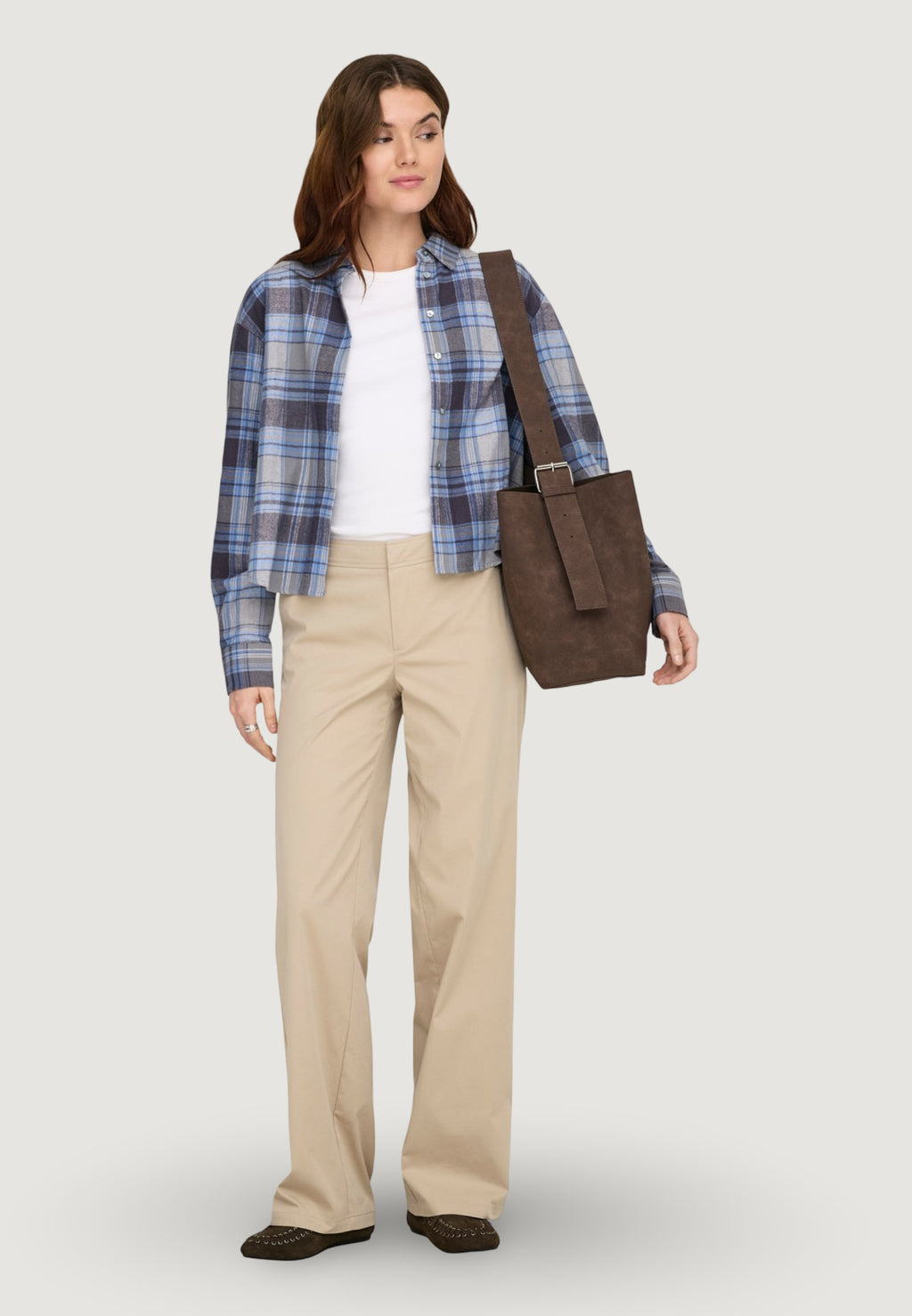 Pantaloni bootcut Only Onltanny Lw Wide Chino Cc Pnt