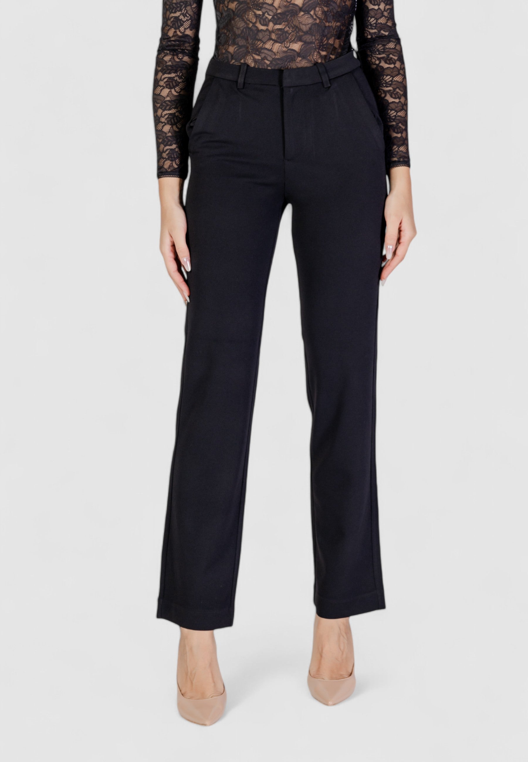 Pantaloni bootcut Only ONLRAFFY-YO LIFE MID STR TLR NOOS