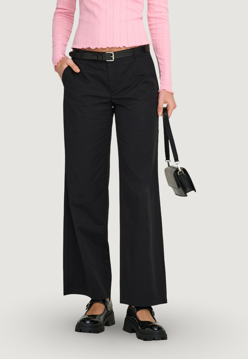 Bootcut trousers Only Onltanny Lw Wide Chino Cc Pnt