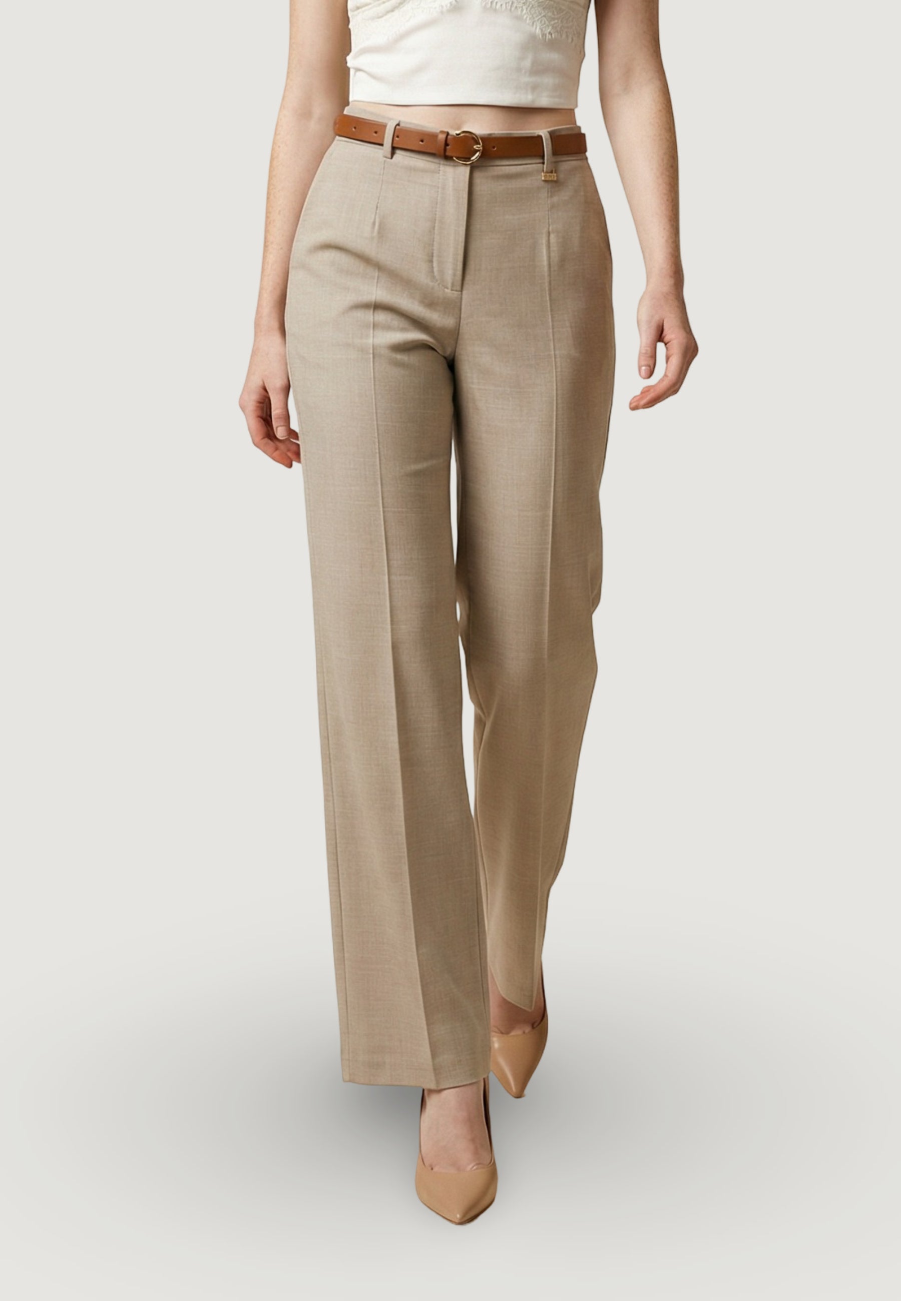 Pantaloni cropped Artigli CON CINTURA