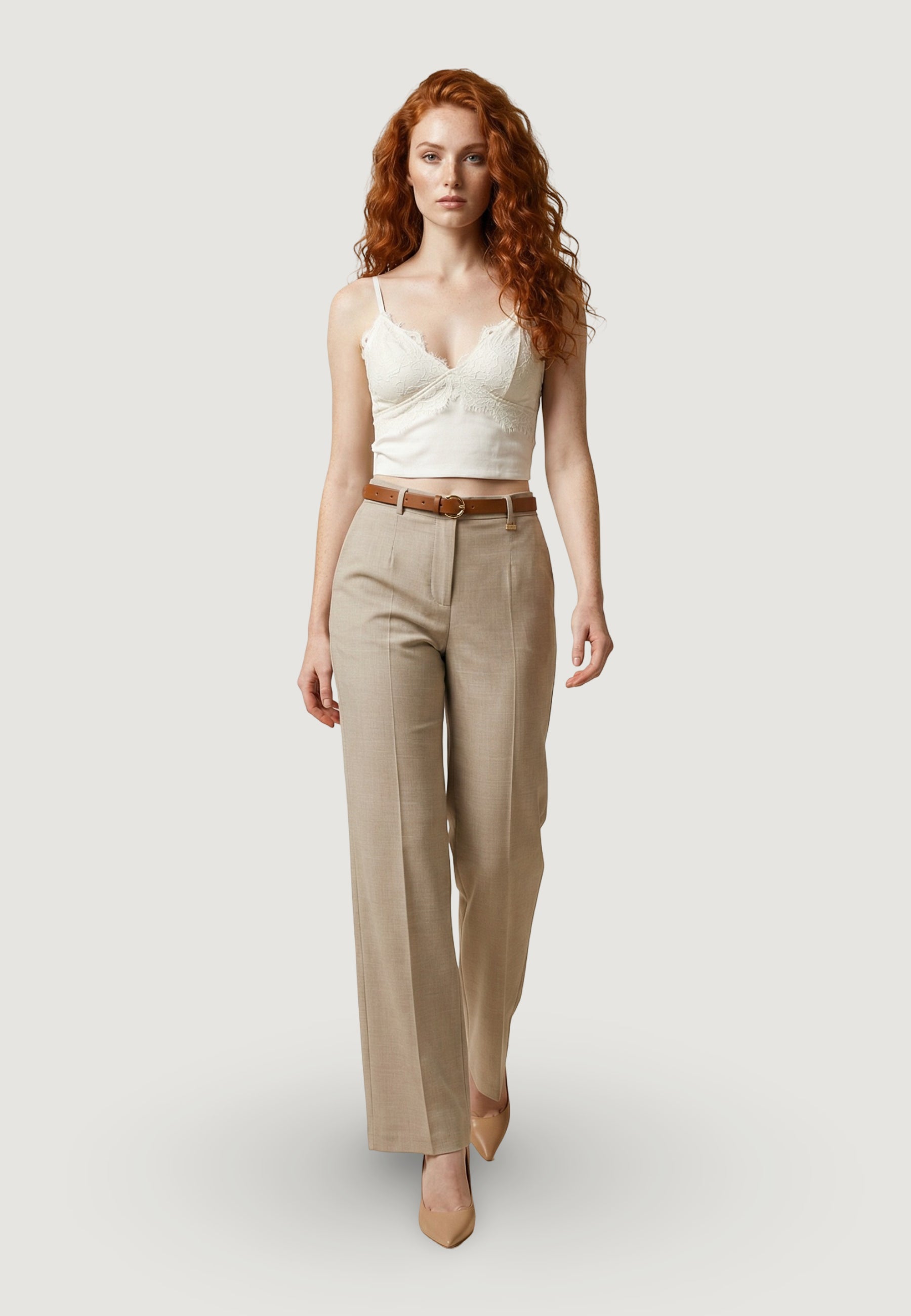 Pantaloni cropped Artigli CON CINTURA