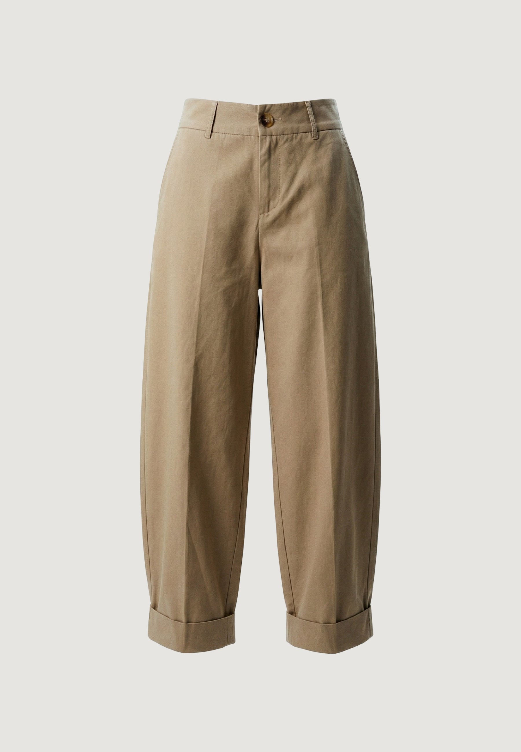 Cropped trousers I am Pantaloni Cotone Risvolto