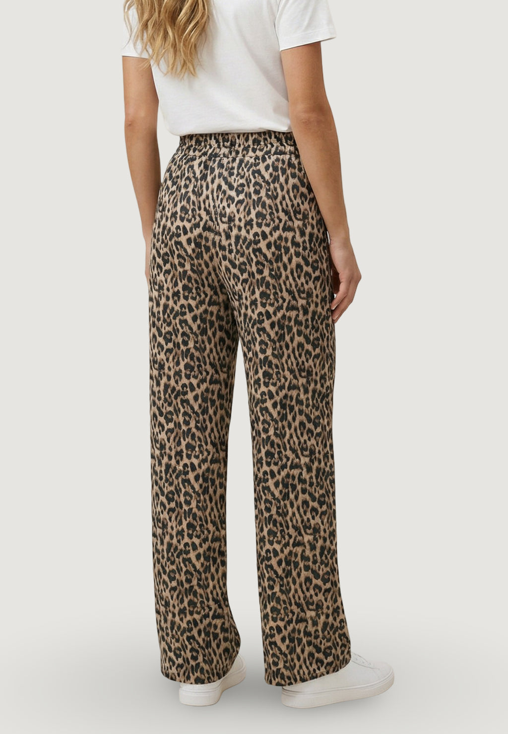 Pantaloni cropped Only ONLNOVA LIFE VIS CROP PALAZZO PANT WVN