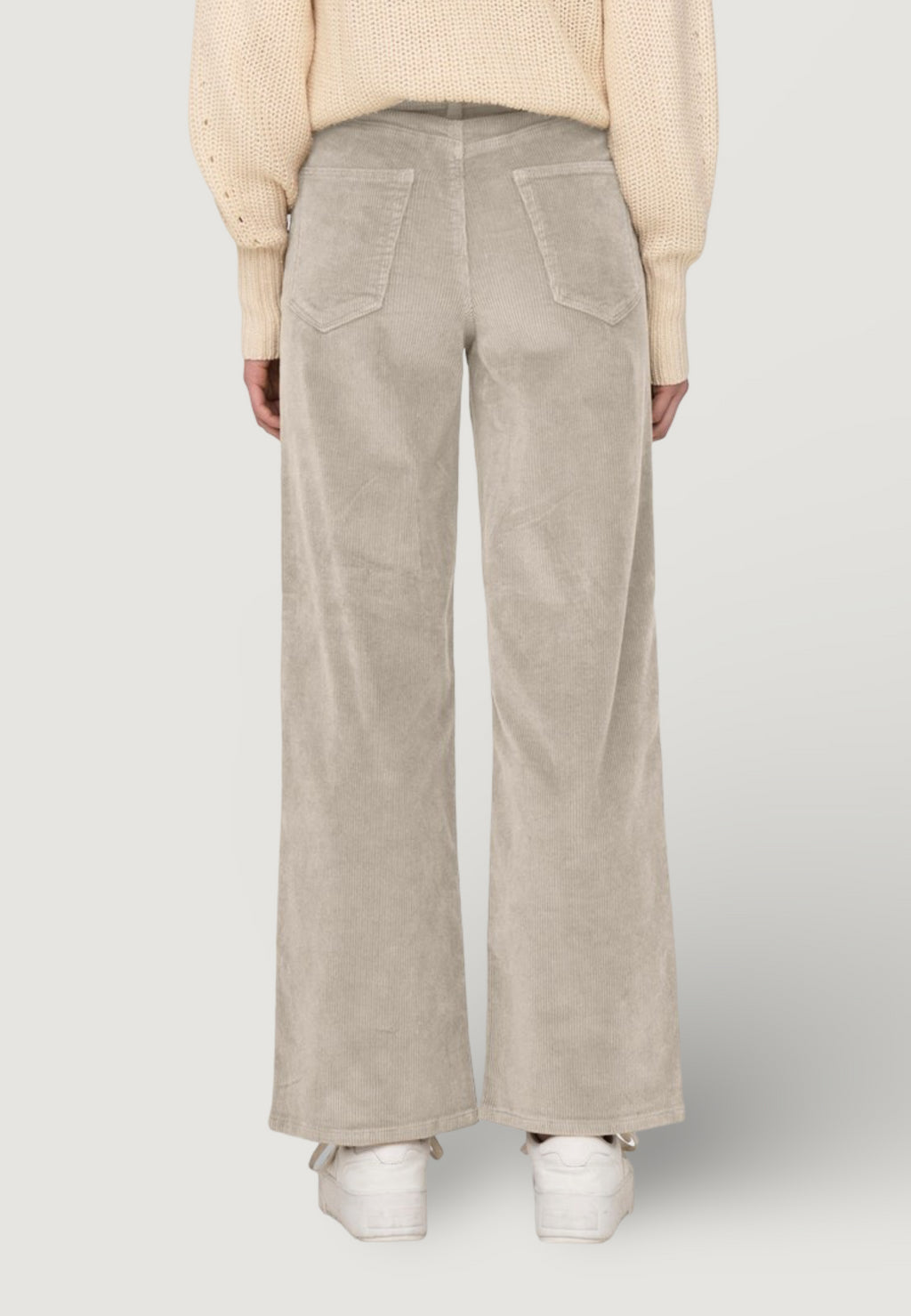 Cropped trousers Only ONLHOPE GLOBAL EX HW WIDE CORD PNT NOOS