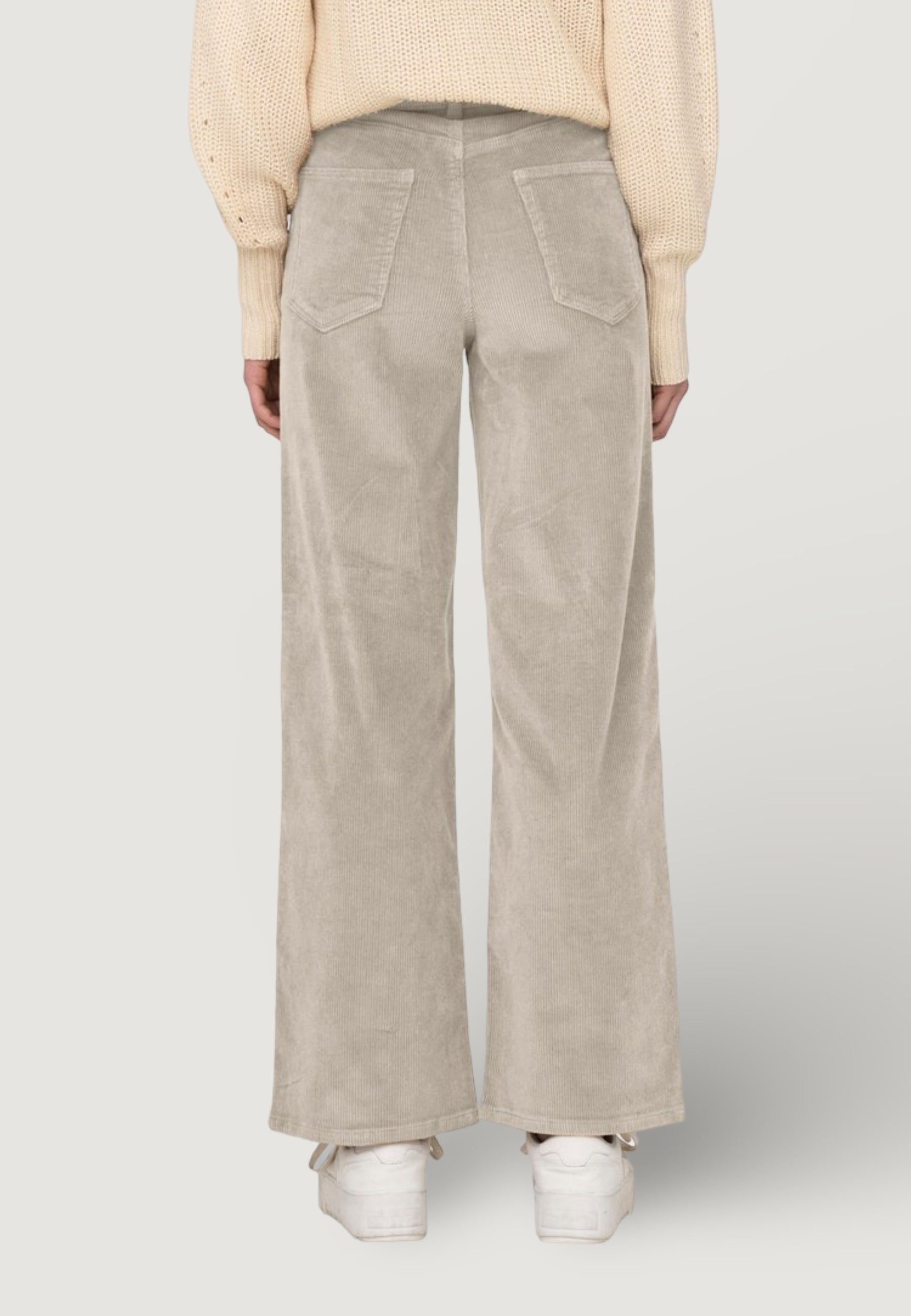 Cropped trousers Only ONLHOPE GLOBAL EX HW WIDE CORD PNT NOOS