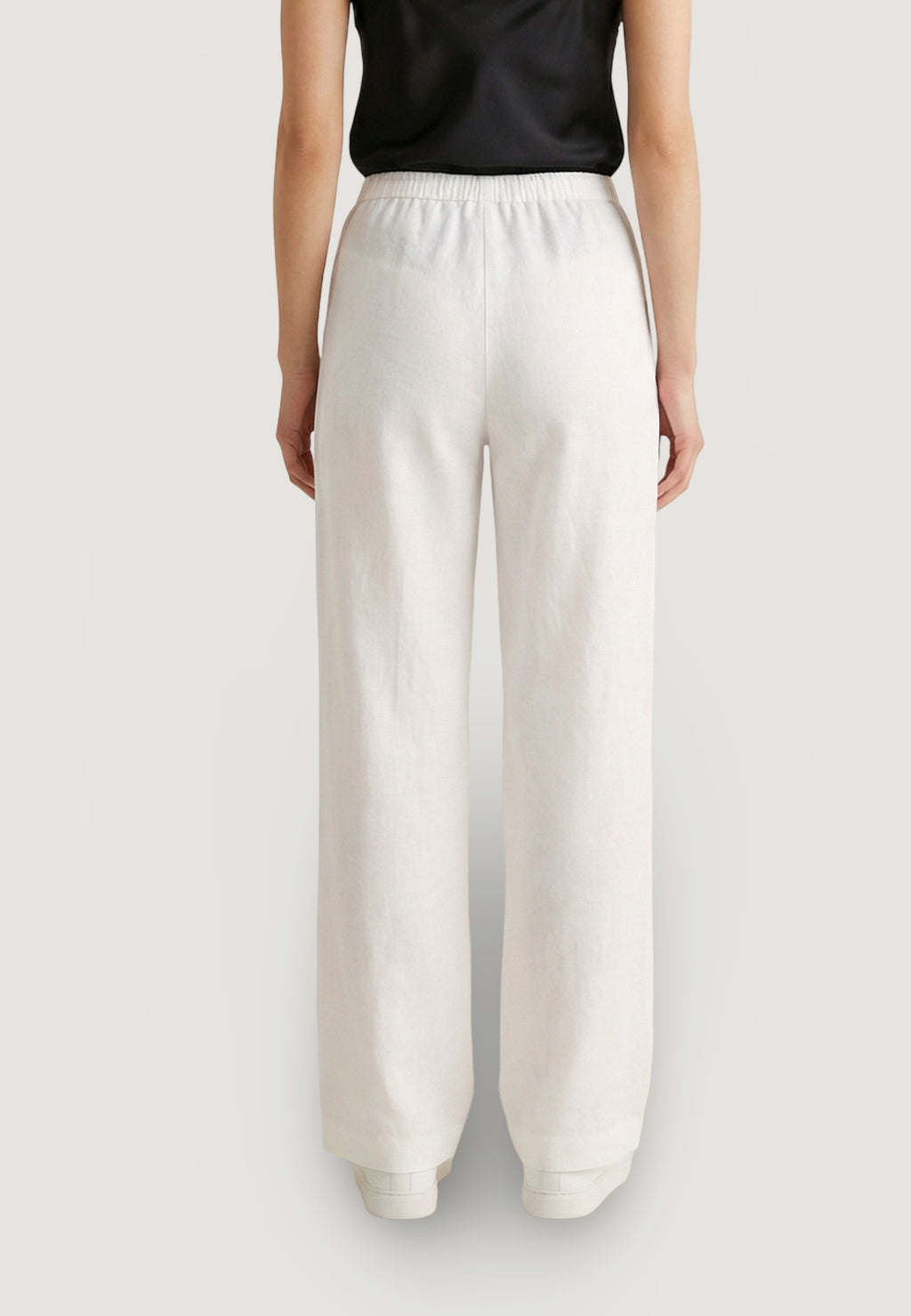 Regular trousers Only Onlita Mw Linen Look Wide Tlr