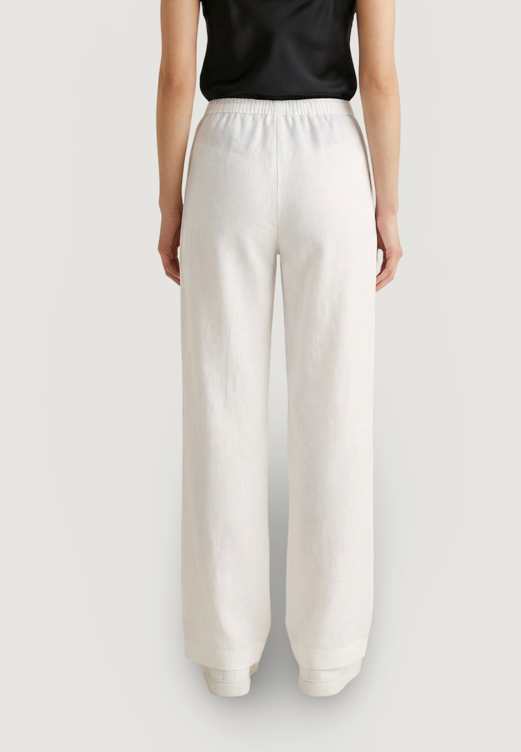 Regular trousers Only Onlita Mw Linen Look Wide Tlr