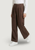 Regular trousers Only Onlita Mw Linen Look Wide Tlr