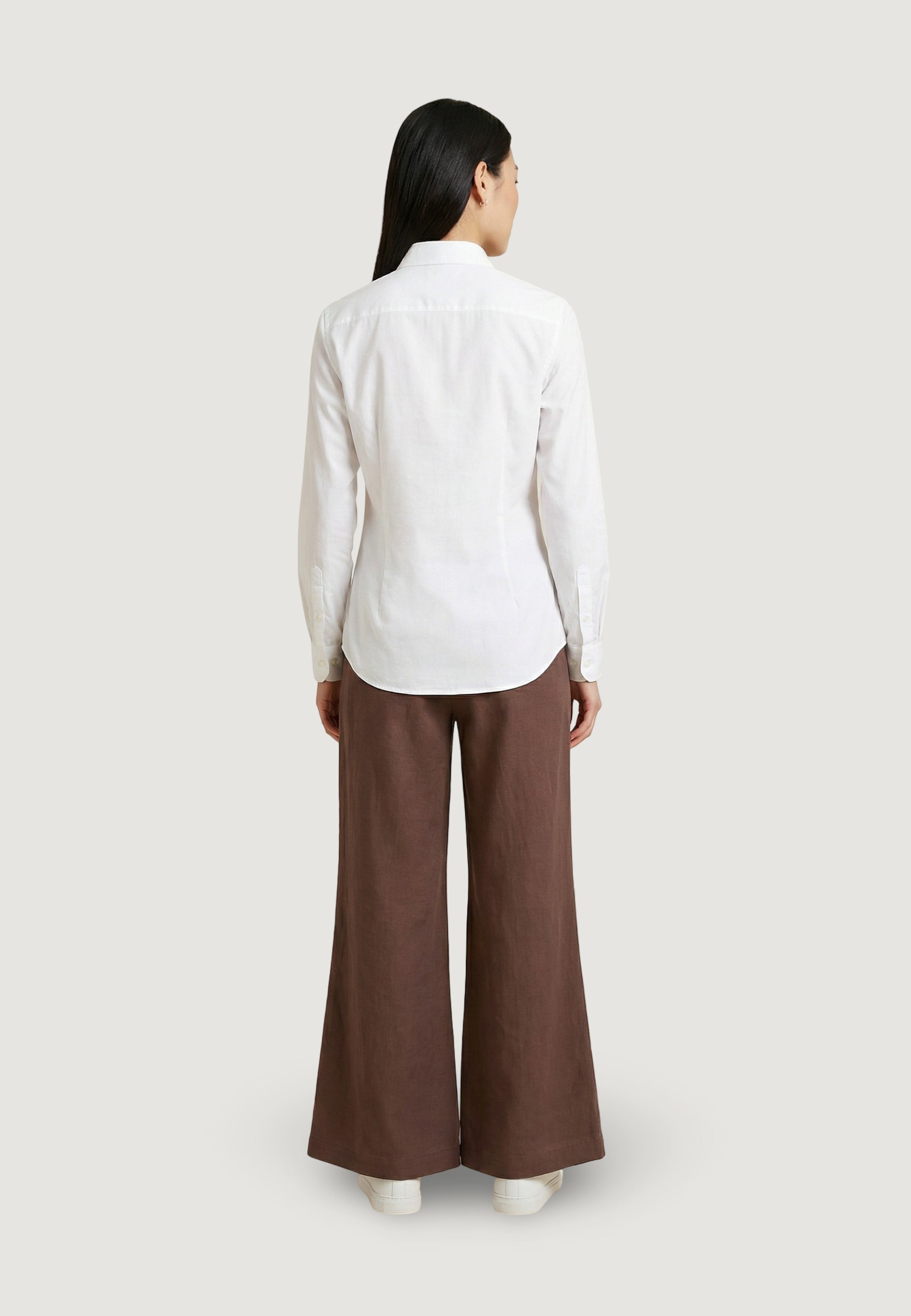 Regular trousers Only Onlita Mw Linen Look Wide Tlr