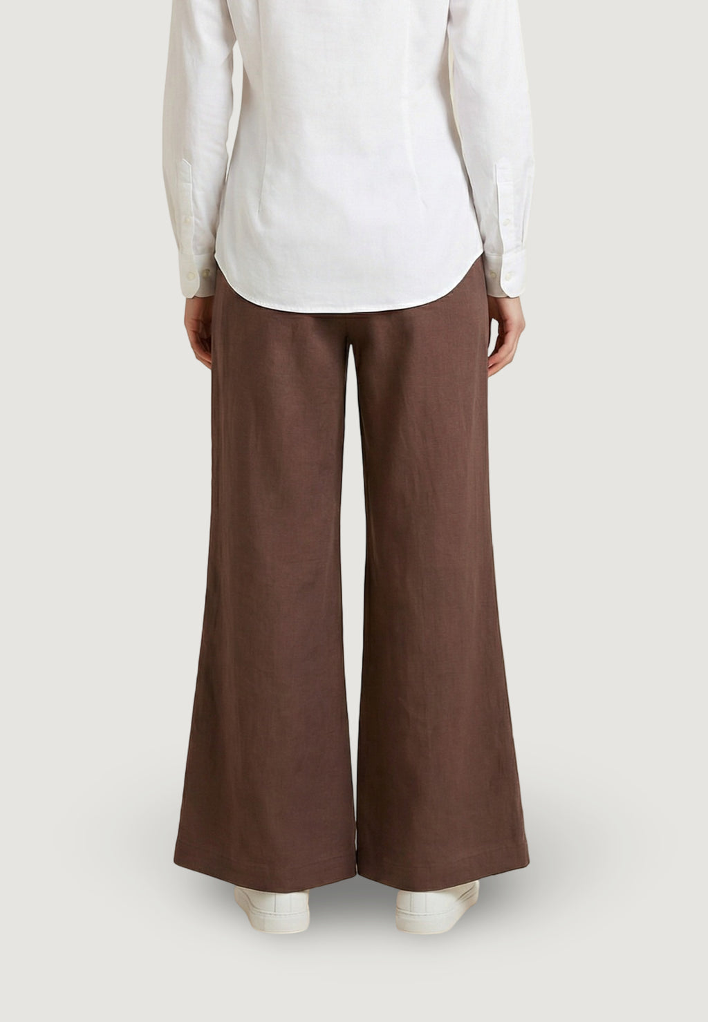 Regular trousers Only Onlita Mw Linen Look Wide Tlr