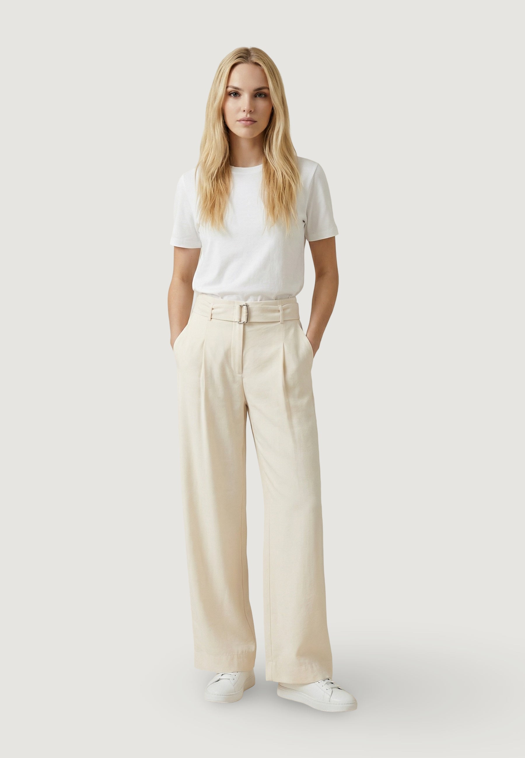 Pantaloni da completo  Only Onltila Life Hw Belt Wide Tlr