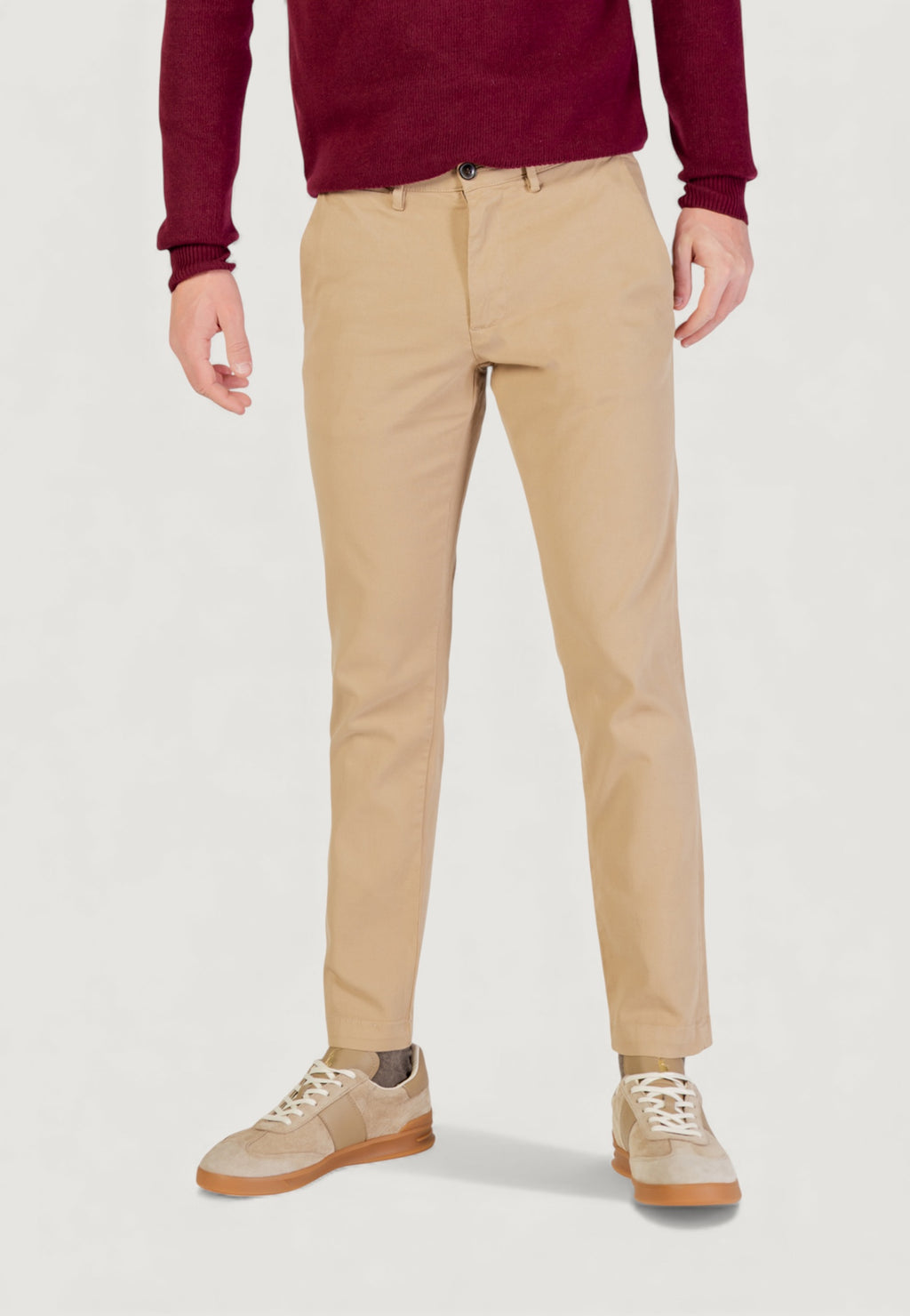 Pantaloni slim Borghese Chino - Pantaloni eleganti