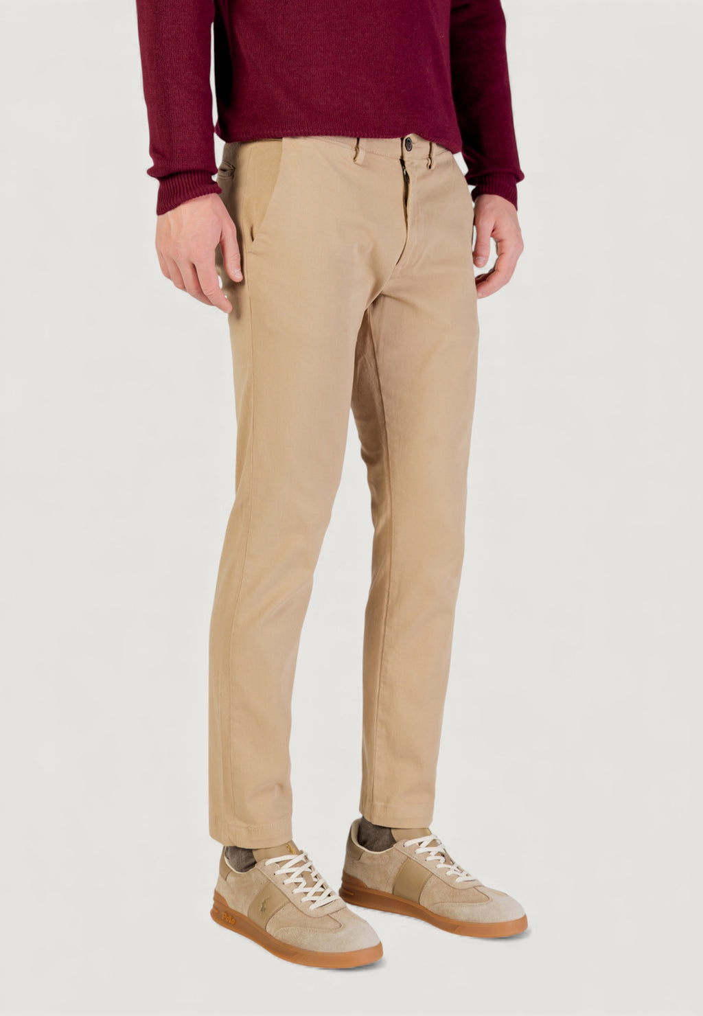Pantaloni slim Borghese Chino - Pantaloni eleganti