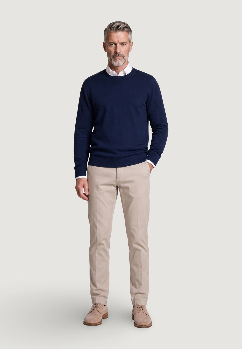 Pantaloni regular / comfort Borghese Domiziano - chino elegante