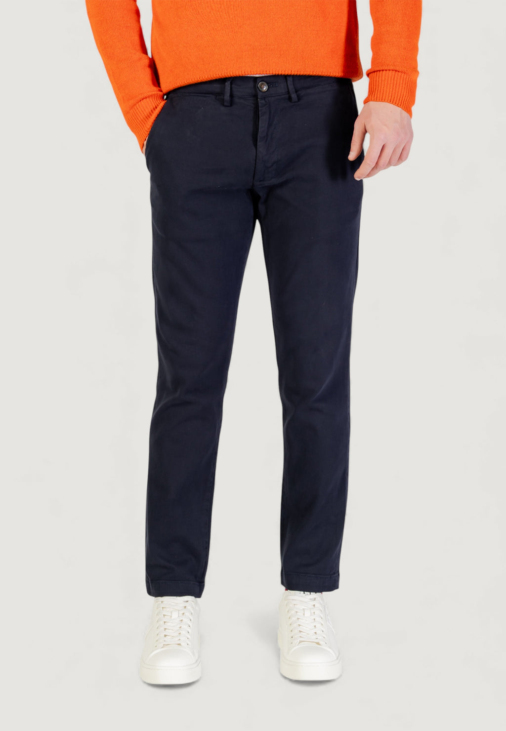 Pantaloni slim Borghese Chino - Pantaloni eleganti