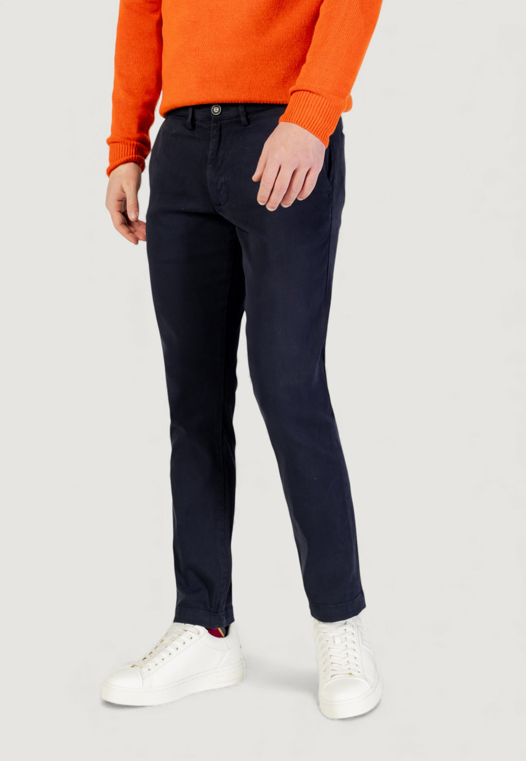 Pantaloni slim Borghese Chino - Pantaloni eleganti