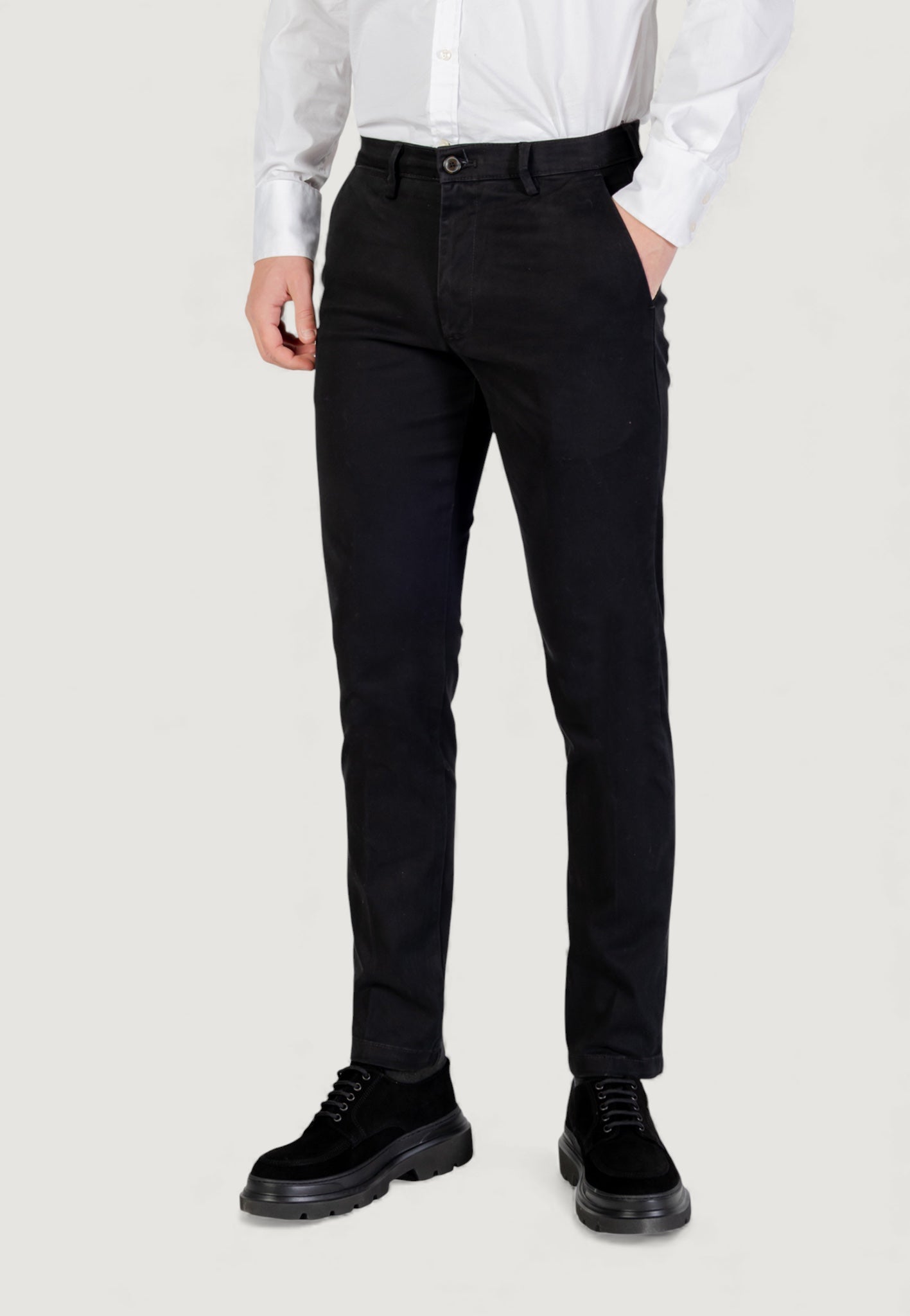Pantaloni slim Borghese Chino - Slim Fit