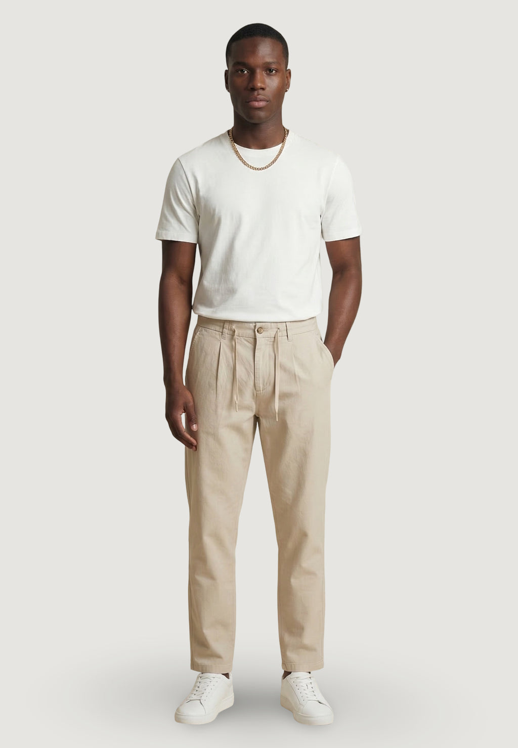 Pantaloni Only & Sons Onslee Tapered 0007 Cot Lin String Pant