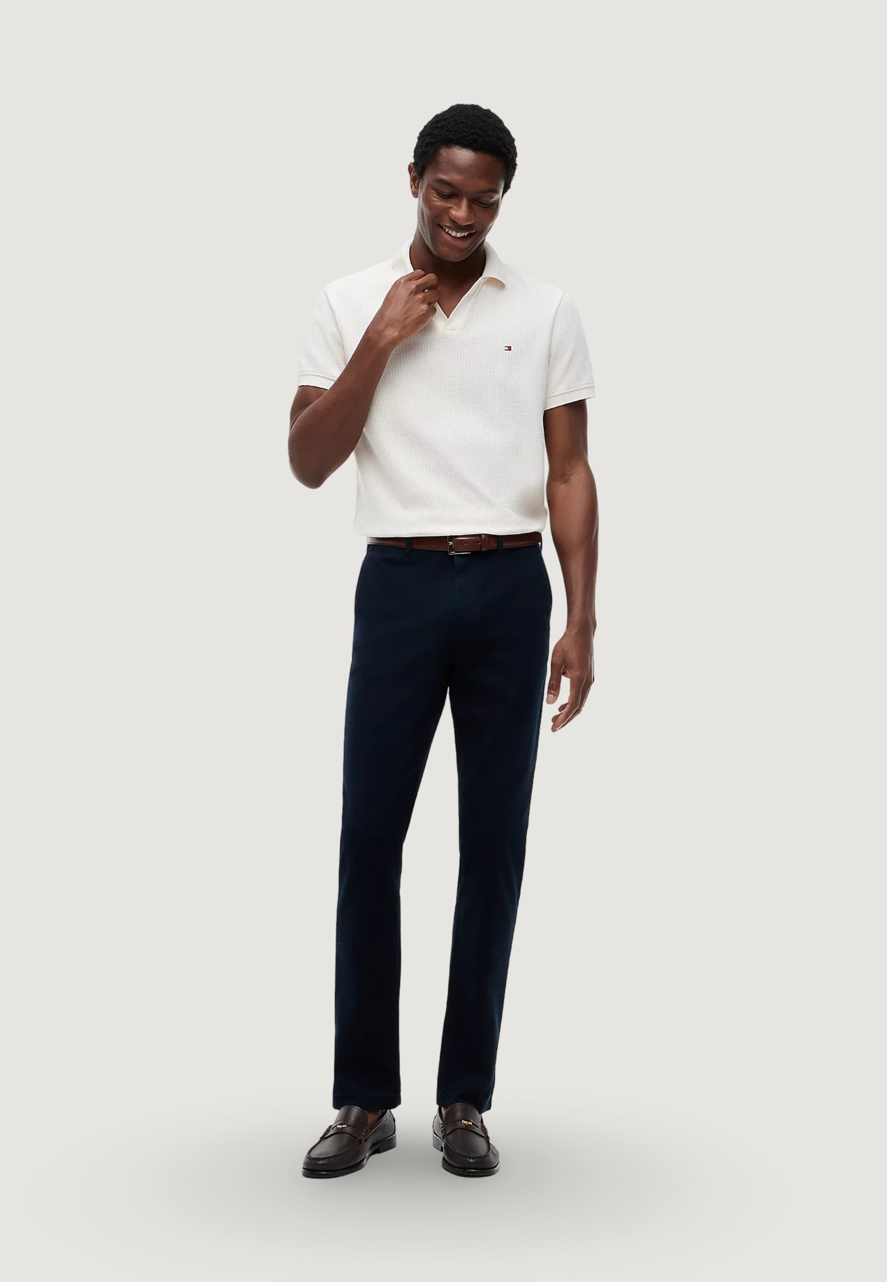 Pantaloni slim Tommy Hilfiger DENTON OPEN STRUCTURE