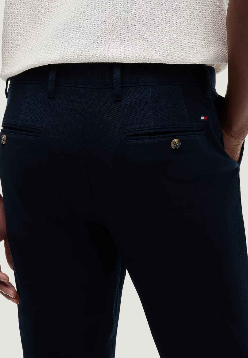 Pantaloni slim Tommy Hilfiger DENTON OPEN STRUCTURE