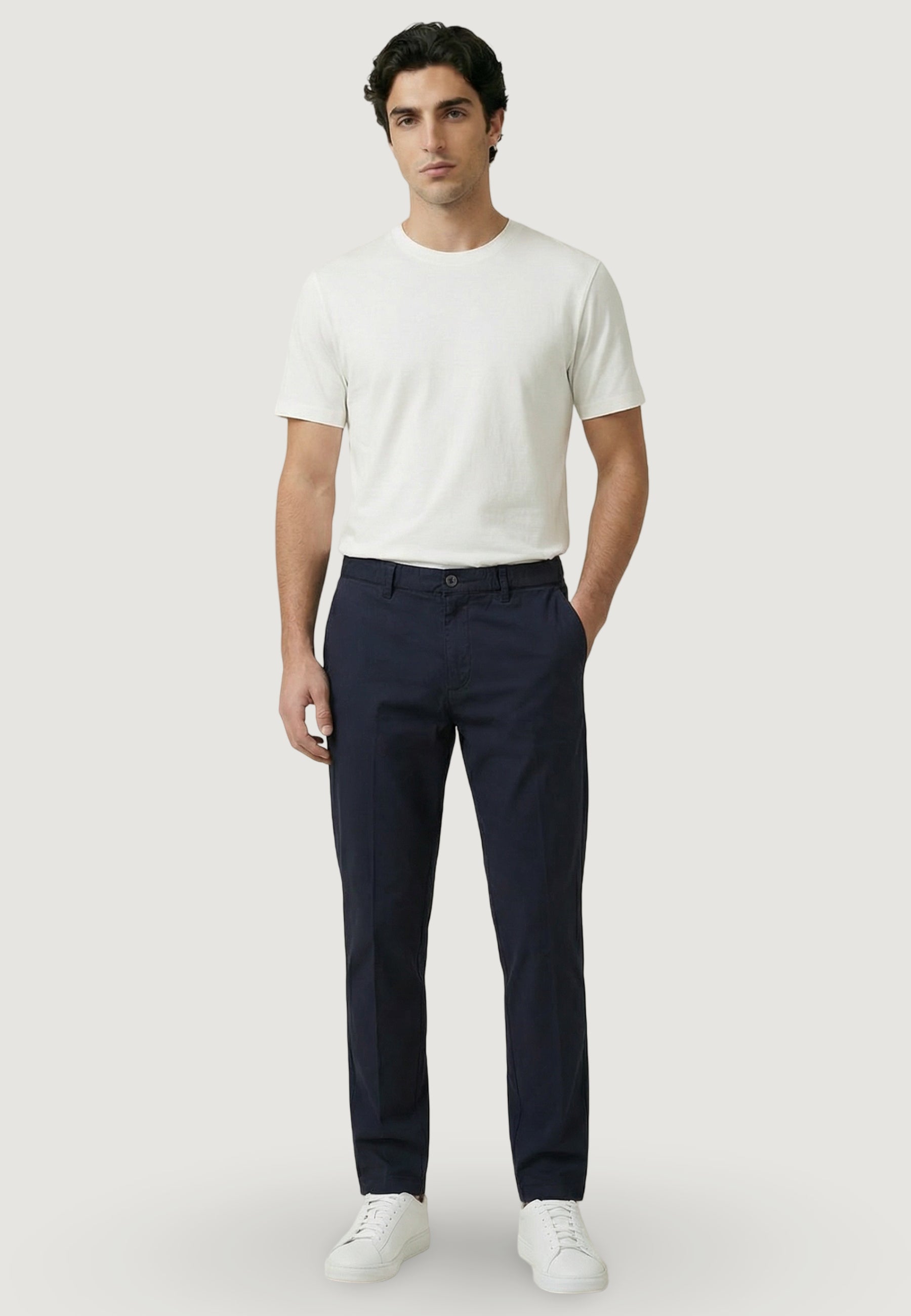 Pantaloni YOS PANTALONE REGULAR POPELINE