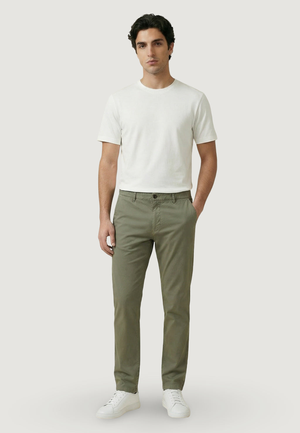 Pantaloni YOS PANTALONE REGULAR POPELINE