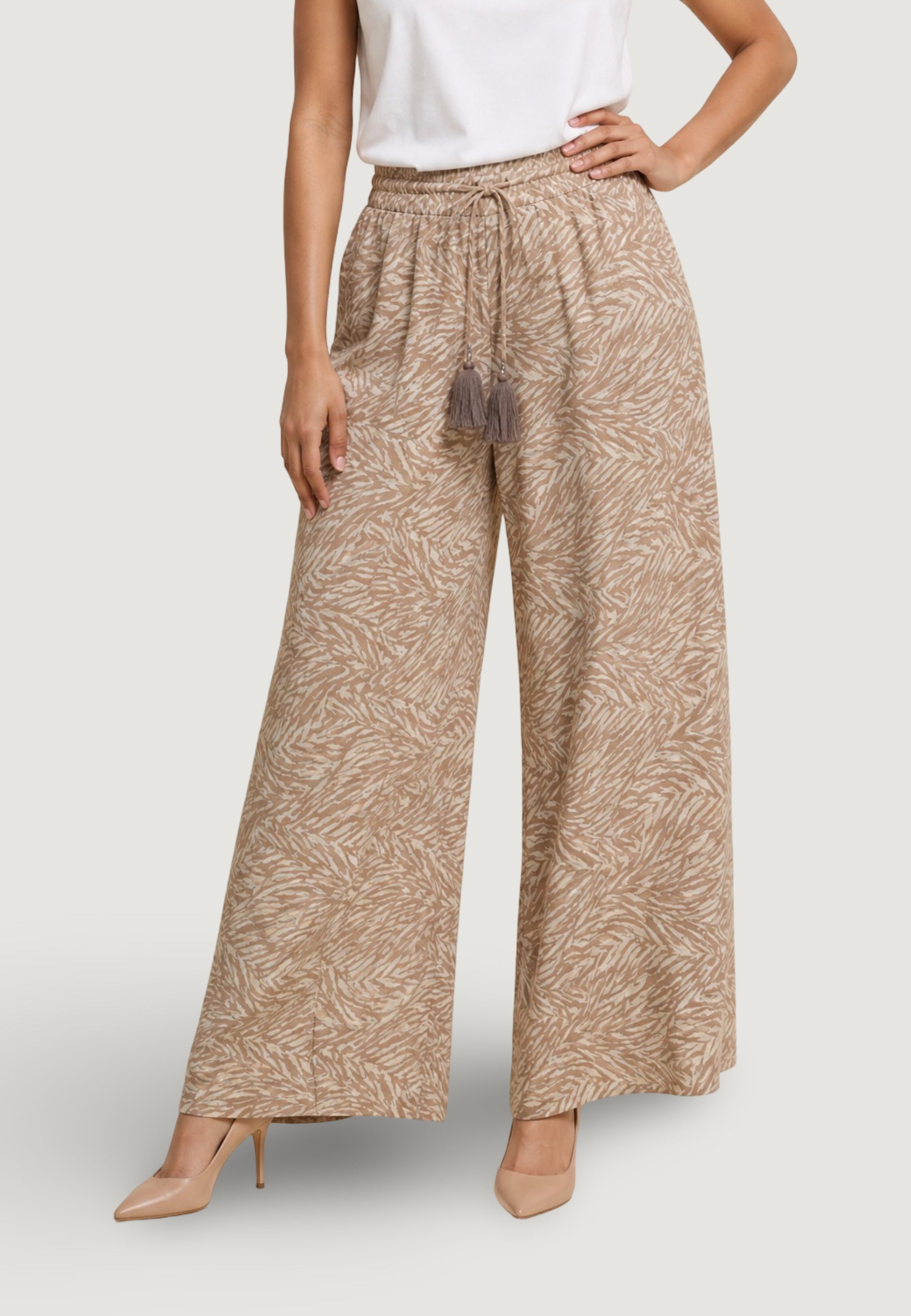 Pantaloni regular Ayfee PANTALONE AMPIO ELASTICO CON COULISSE